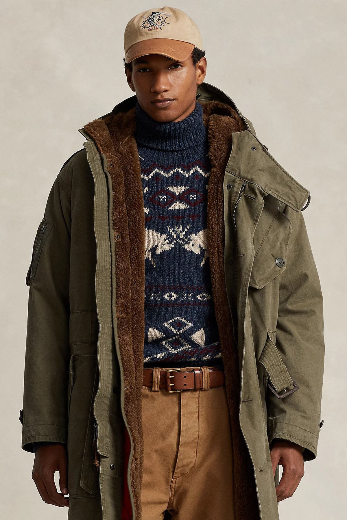 Polo Ralph Lauren Demonte İçli İçi Kürklü Çift Taraflı Kaban