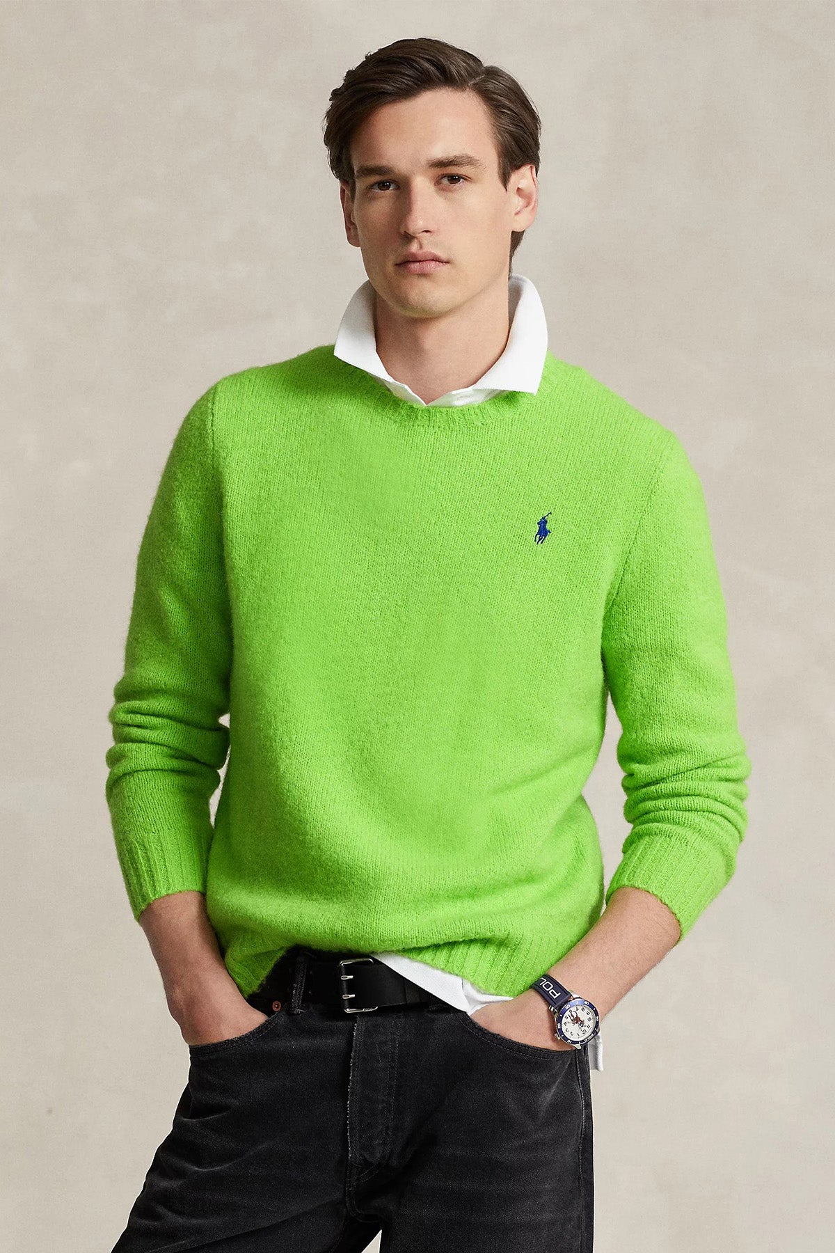 Polo Ralph Lauren Yuvarlak Yaka Yün Örgü Triko