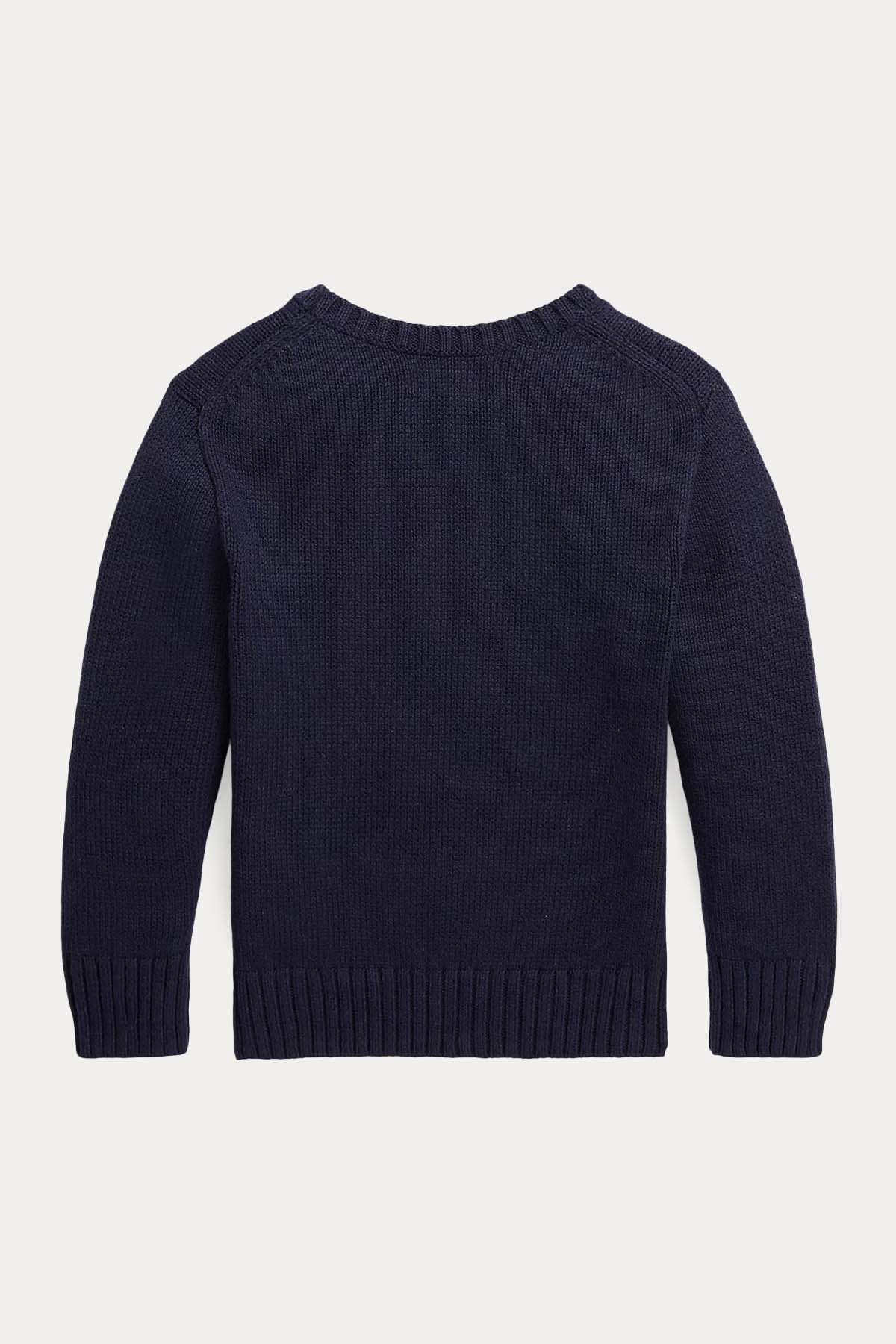 Polo Ralph Lauren Kids 3-7 Yaş Unisex Çocuk Polo Bear Örgü Triko-Libas Trendy Fashion Store