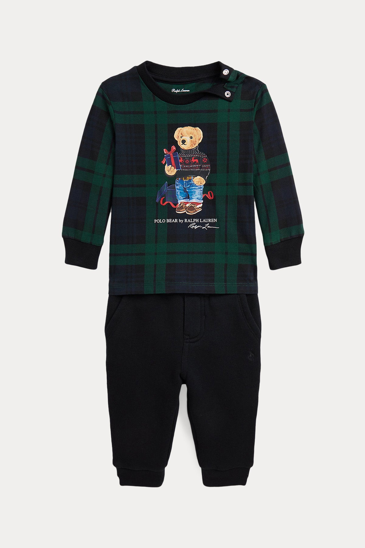 Polo Ralph Lauren Kids 12-24 Aylık Unisex Bebek Polo Bear Eşofman Takımı-Libas Trendy Fashion Store