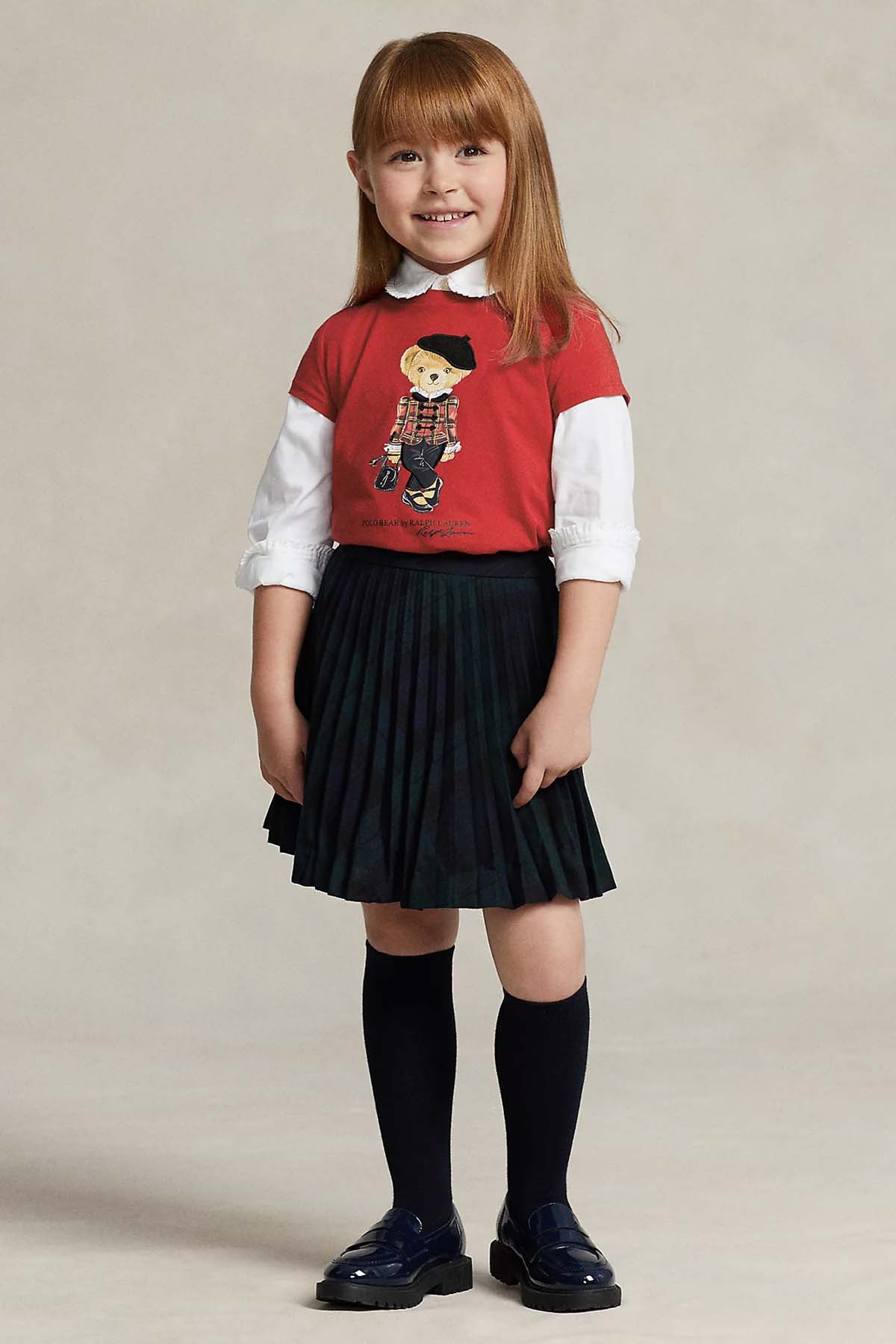 Polo Ralph Lauren Kids 2-3 Yaş Kız Çocuk Polo Bear T-shirt-Libas Trendy Fashion Store