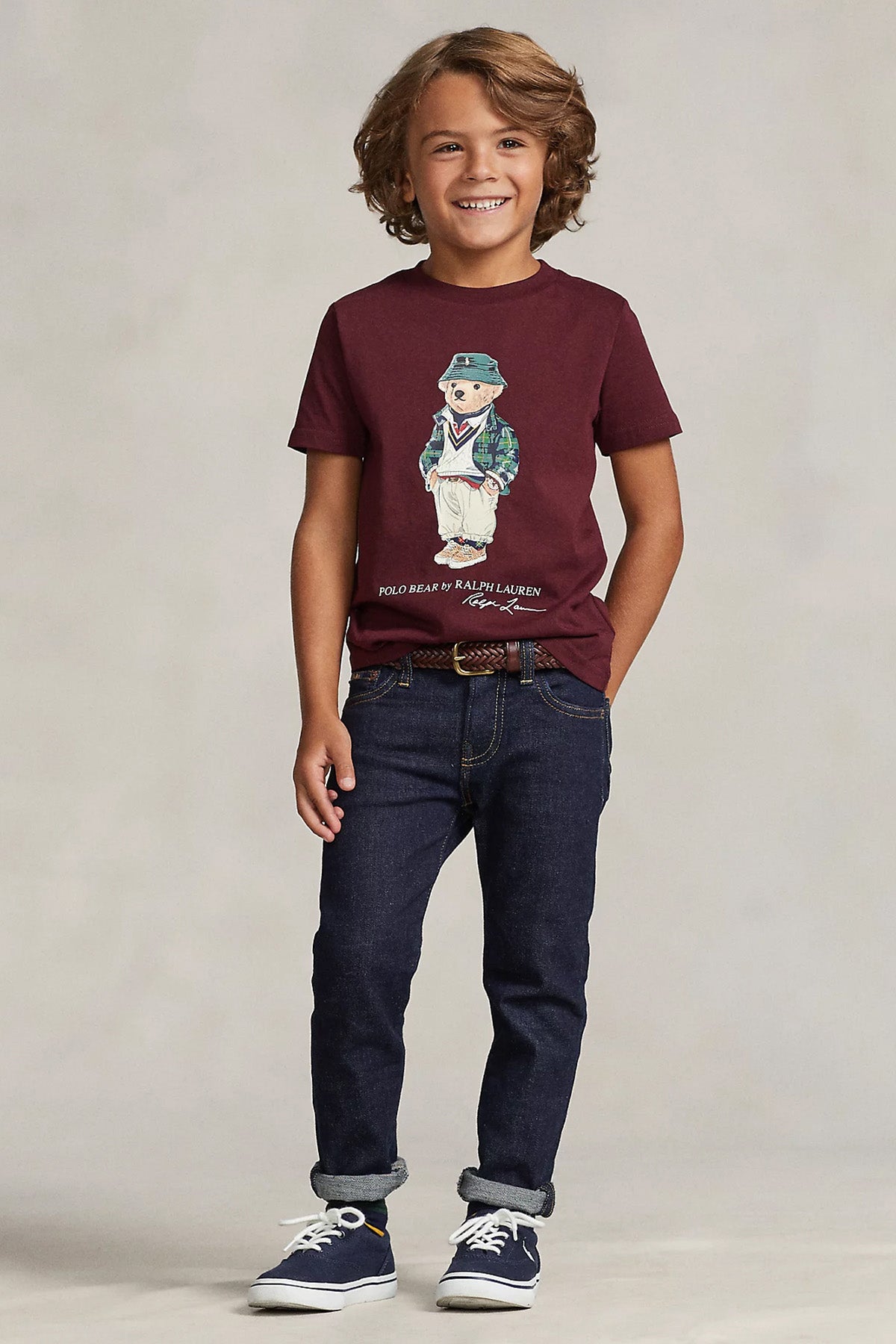 Polo Ralph Lauren Kids 3-5 Yaş Unisex Çocuk Polo Bear T-shirt-Libas Trendy Fashion Store