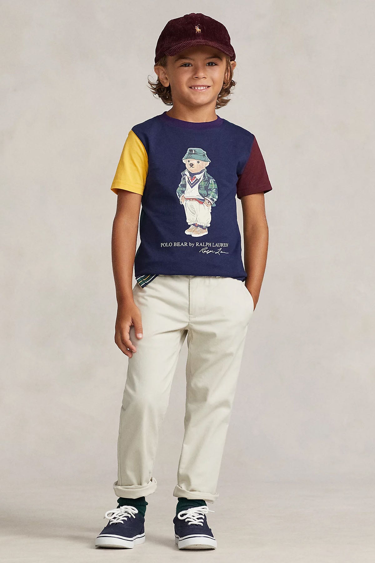 Polo Ralph Lauren Kids 3-5 Yaş Unisex Çocuk Polo Bear T-shirt-Libas Trendy Fashion Store