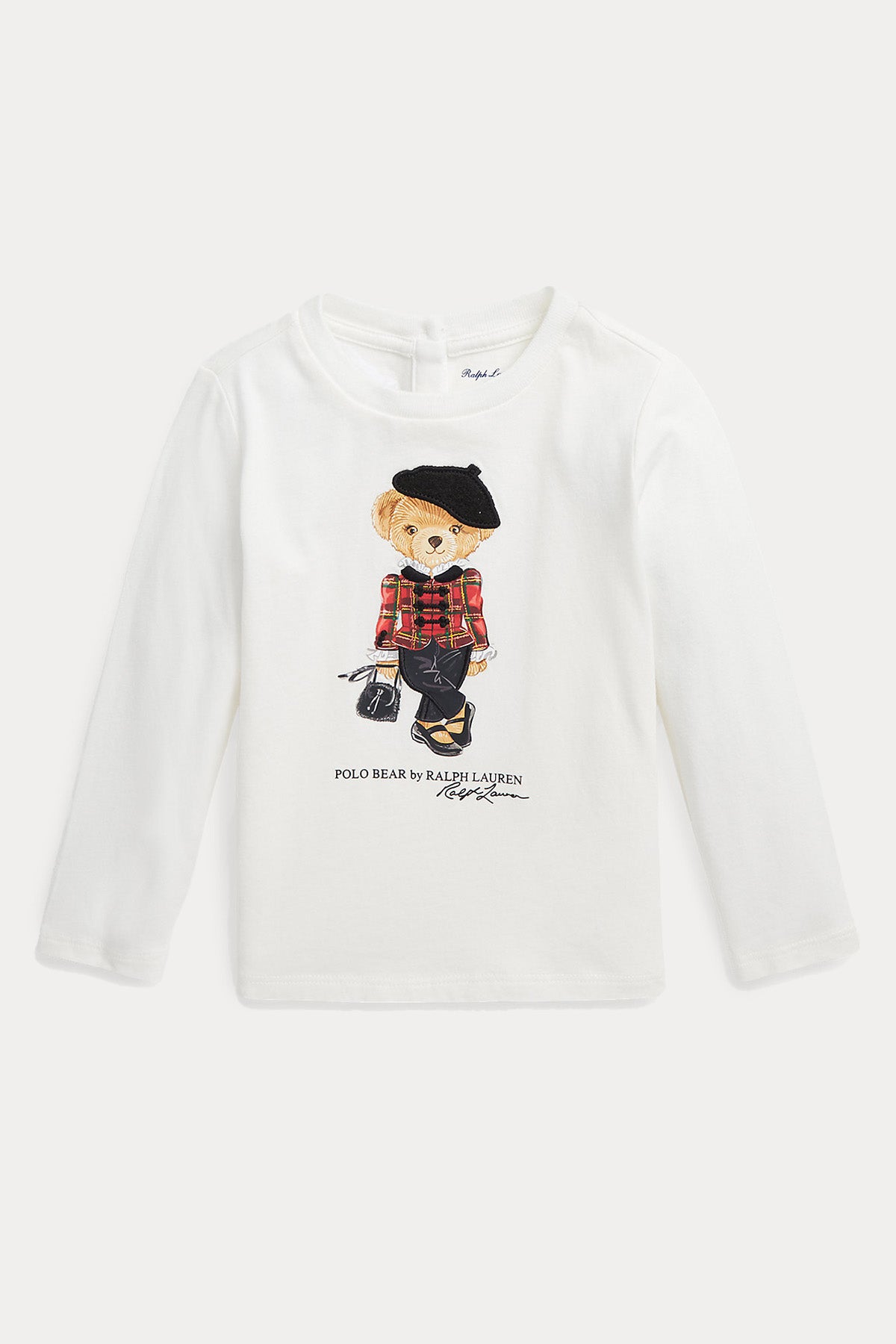 Polo Ralph Lauren Kids 9-24 Aylık Kız Bebek Polo Bear T-shirt-Libas Trendy Fashion Store