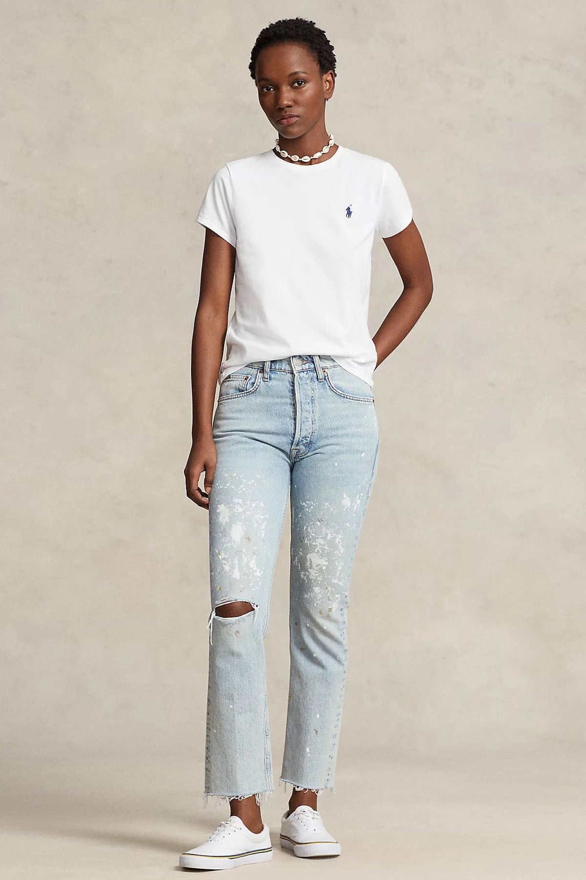 Polo Ralph Lauren Custom Fit Yuvarlak Yaka T-shirt-Libas Trendy Fashion Store