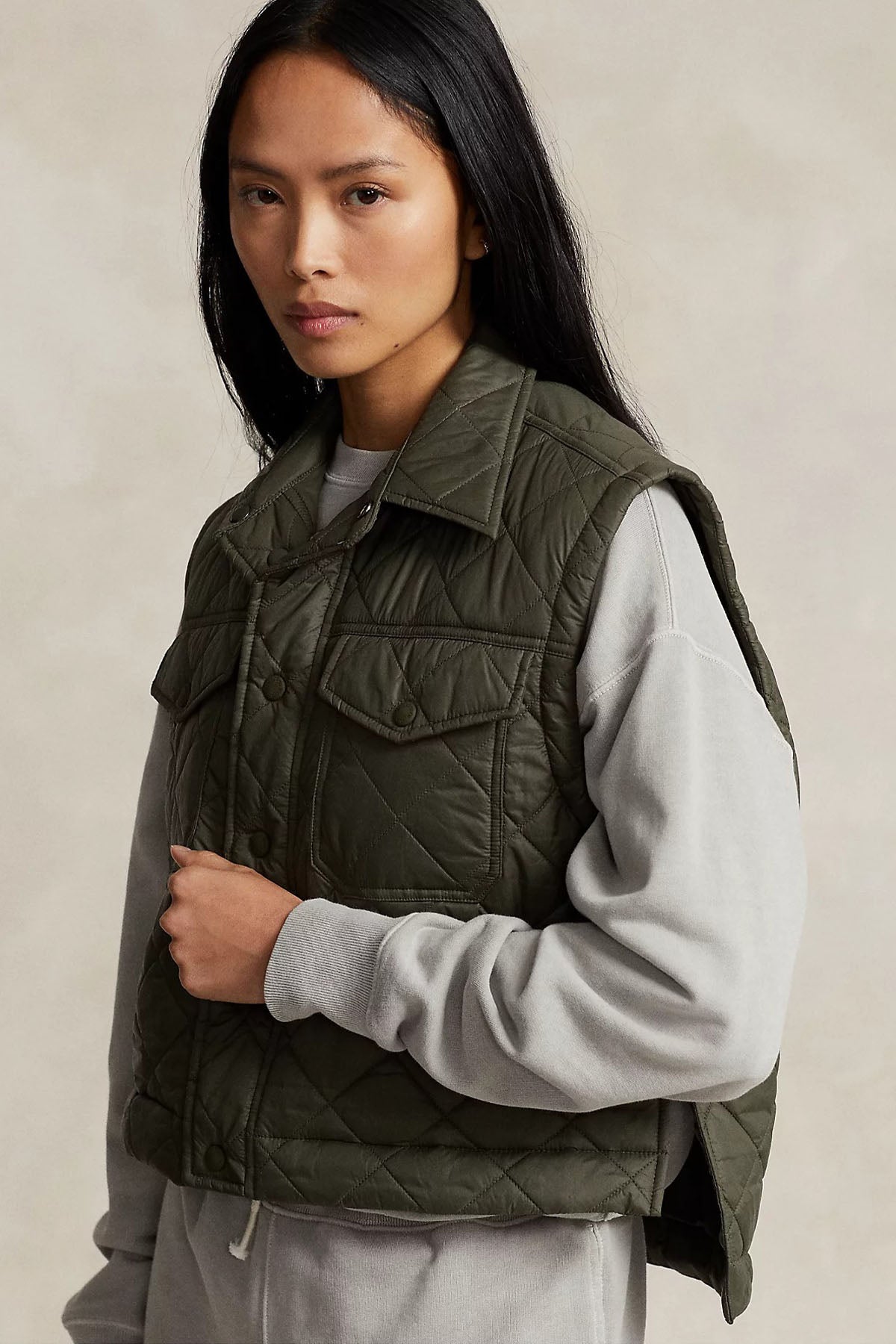 Polo Ralph Lauren Geniş Kesim Kapitone Desenli Puffer Yelek-Libas Trendy Fashion Store