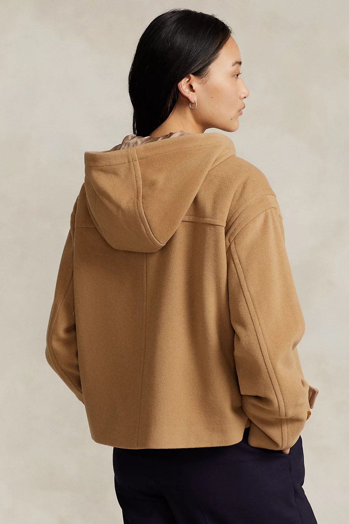 Polo Ralph Lauren Geniş Kesim Kapüşonlu Kaşmirli Yün Ceket-Libas Trendy Fashion Store