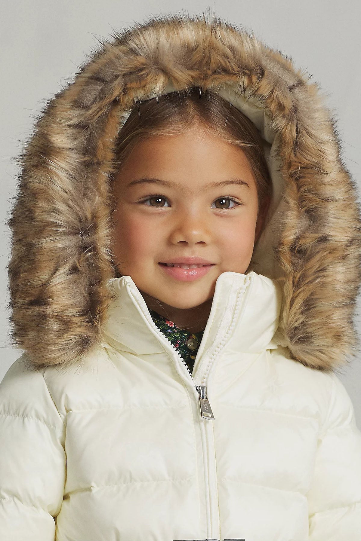 Polo Ralph Lauren Kids 3-5 Yaş Kız Çocuk Kapüşonlu Puffer Mont-Libas Trendy Fashion Store
