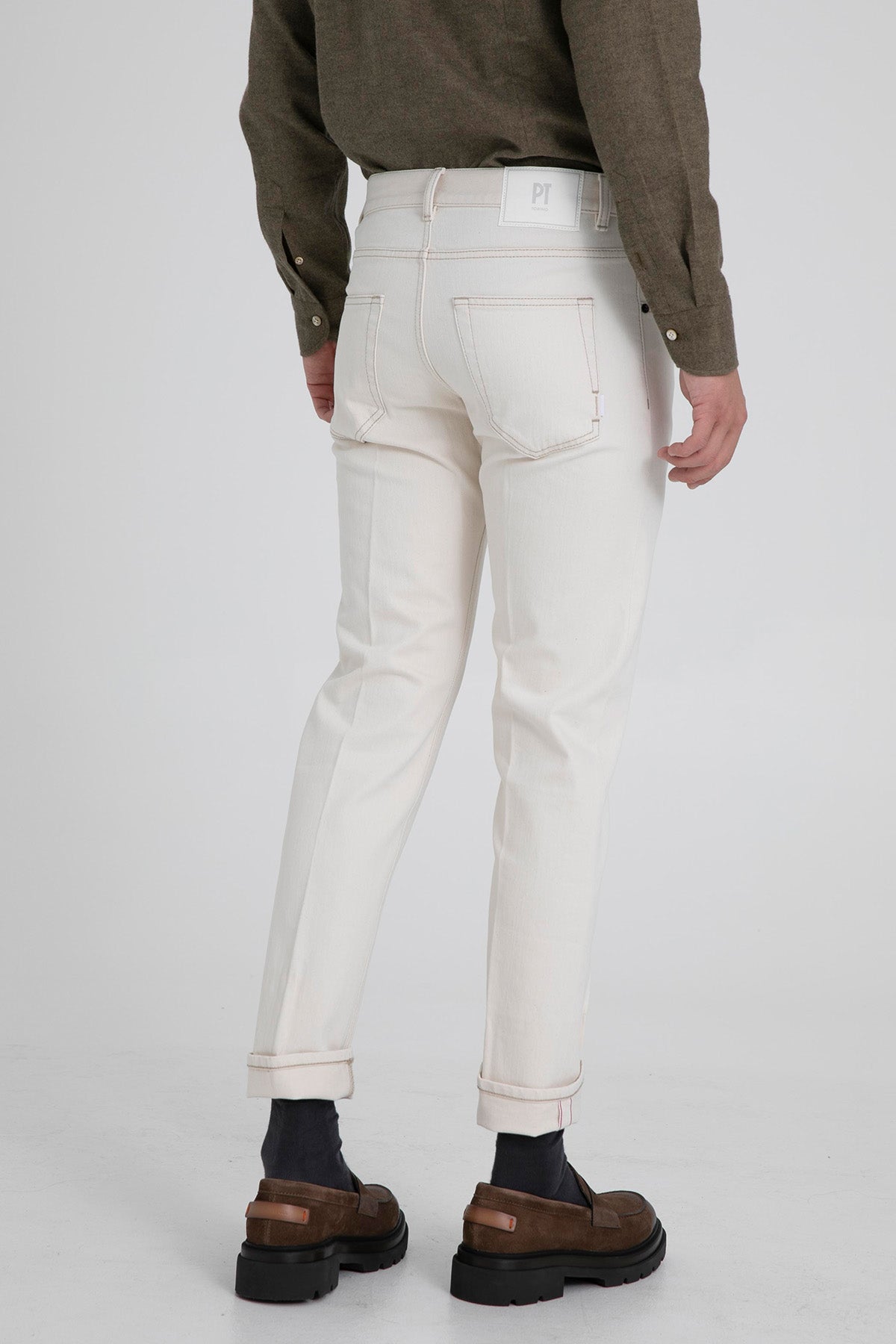 Pantaloni Torino Dub Fit Kalın Duble Paça Jeans-Libas Trendy Fashion Store