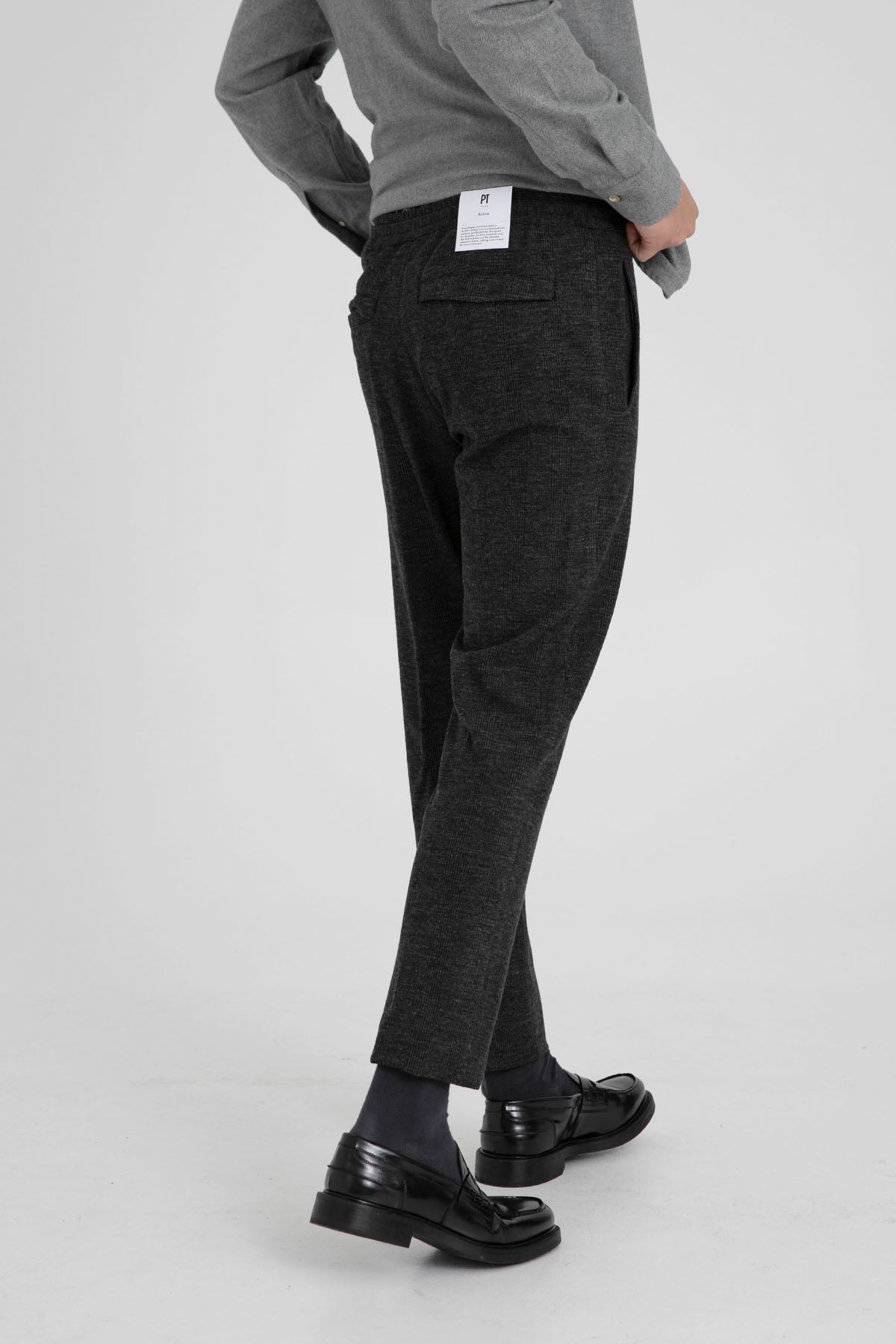 Pantaloni Torino Omega Slim Fit Beli Lastikli Ekoseli Streç Pantolon-Libas Trendy Fashion Store