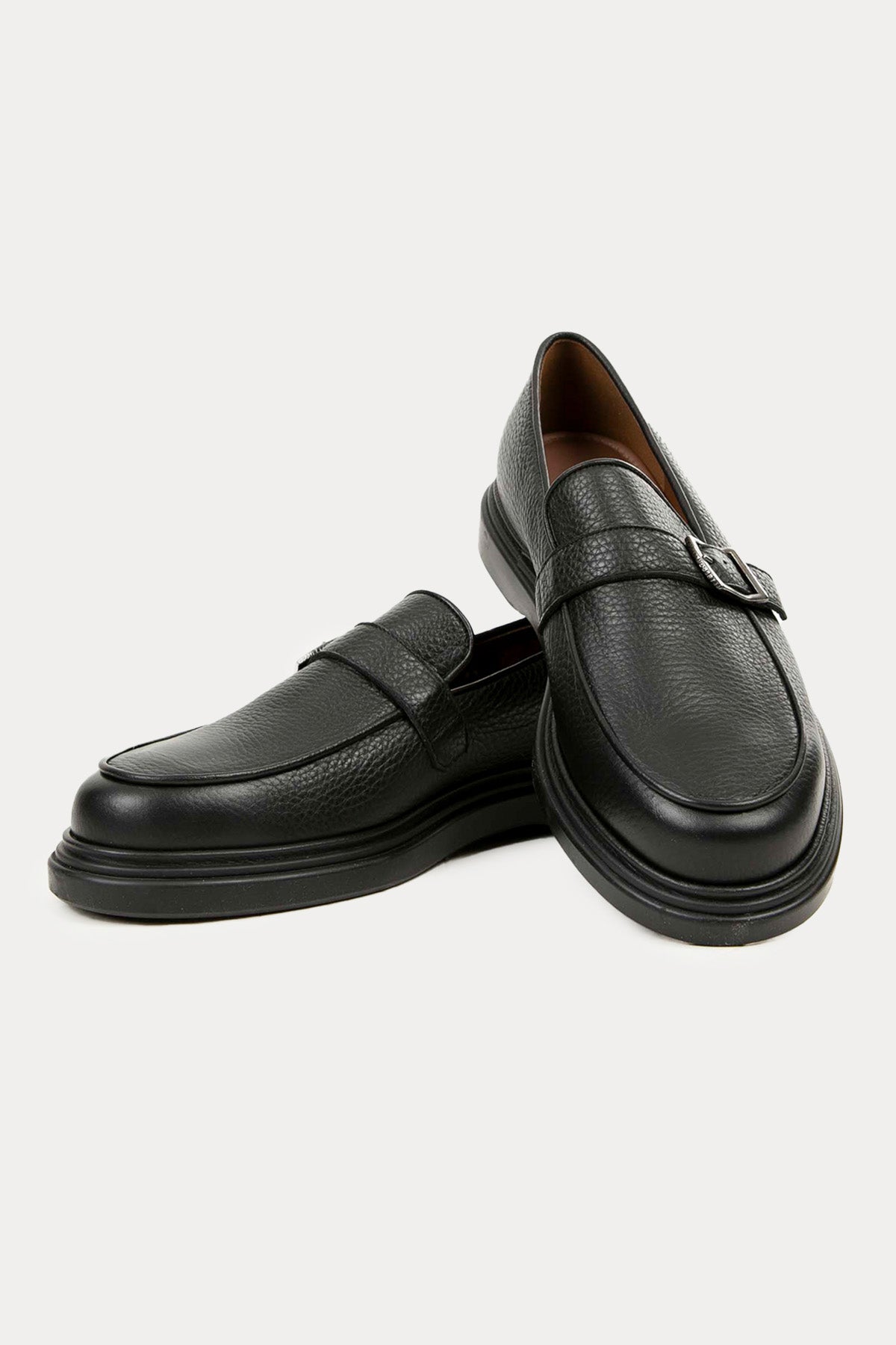 Fratelli Rossetti Tek Tokalı Deri Loafer Ayakkabı-Libas Trendy Fashion Store