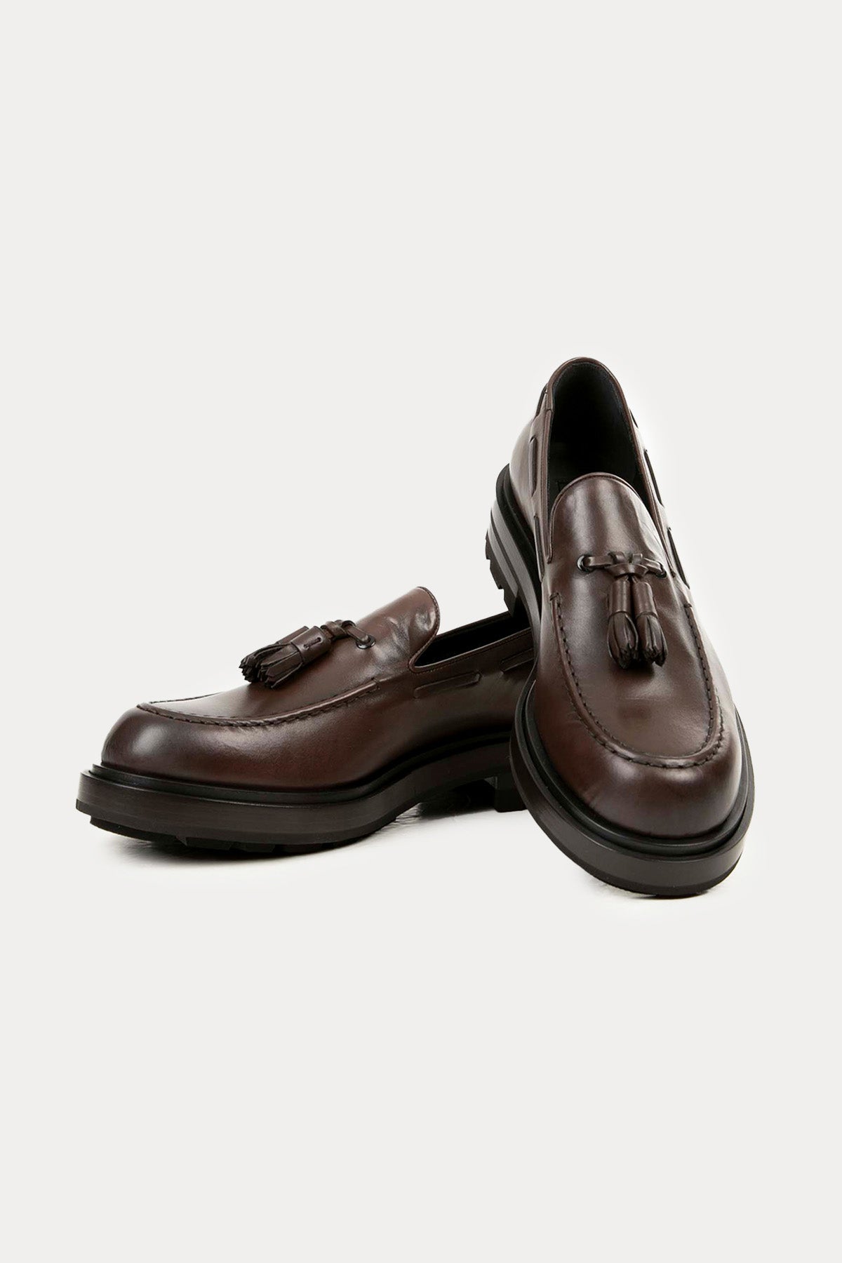 Fratelli Rossetti Püsküllü Deri Loafer Ayakkabı-Libas Trendy Fashion Store