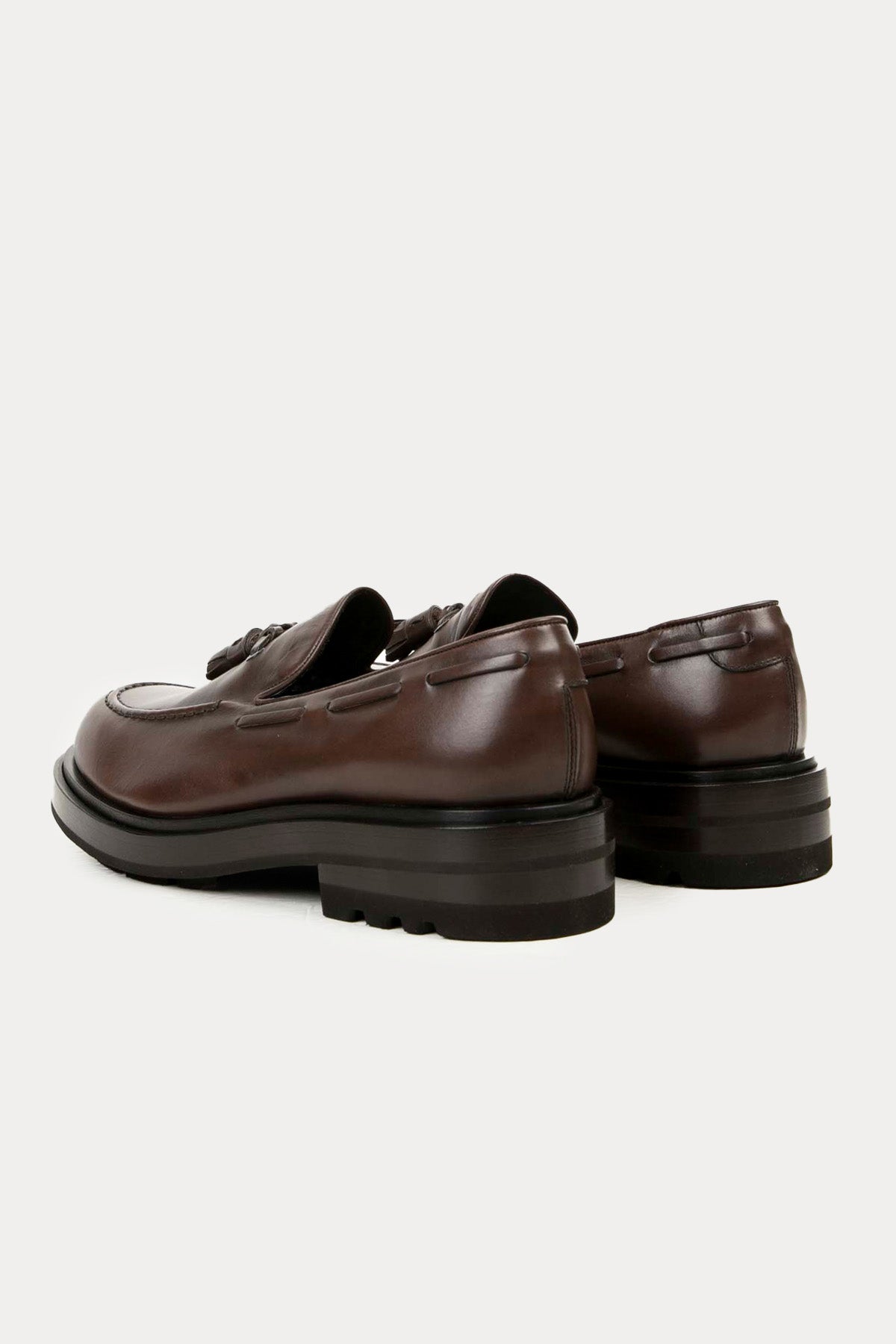 Fratelli Rossetti Püsküllü Deri Loafer Ayakkabı-Libas Trendy Fashion Store