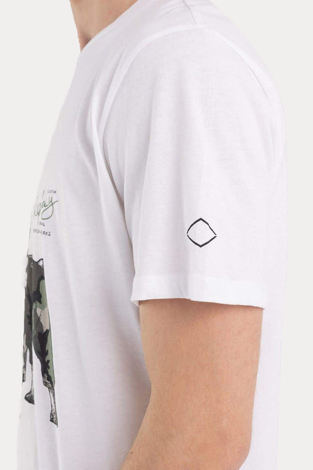 Replay Yuvarlak Yaka Baskılı T-shirt-Libas Trendy Fashion Store