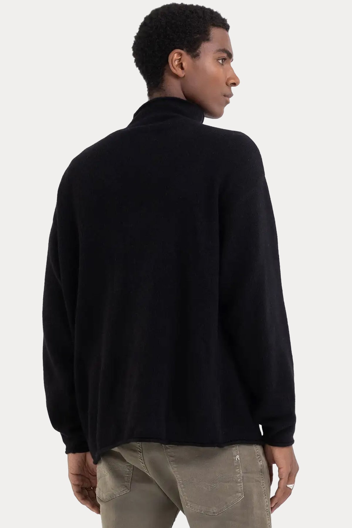 Replay Geniş Kesim Yarım Balıkçı Yaka Örgü Yün Triko-Libas Trendy Fashion Store