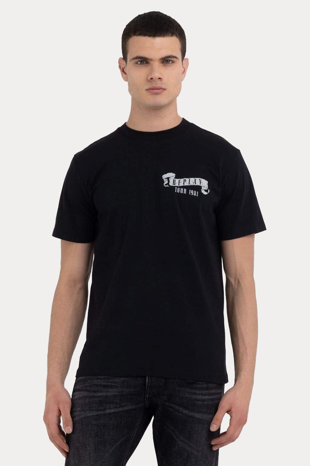 Replay Yuvarlak Yaka Baskılı T-shirt