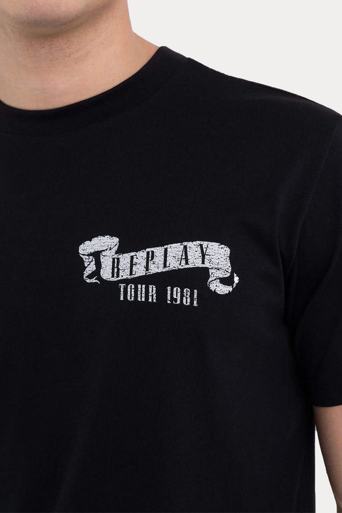 Replay Yuvarlak Yaka Baskılı T-shirt