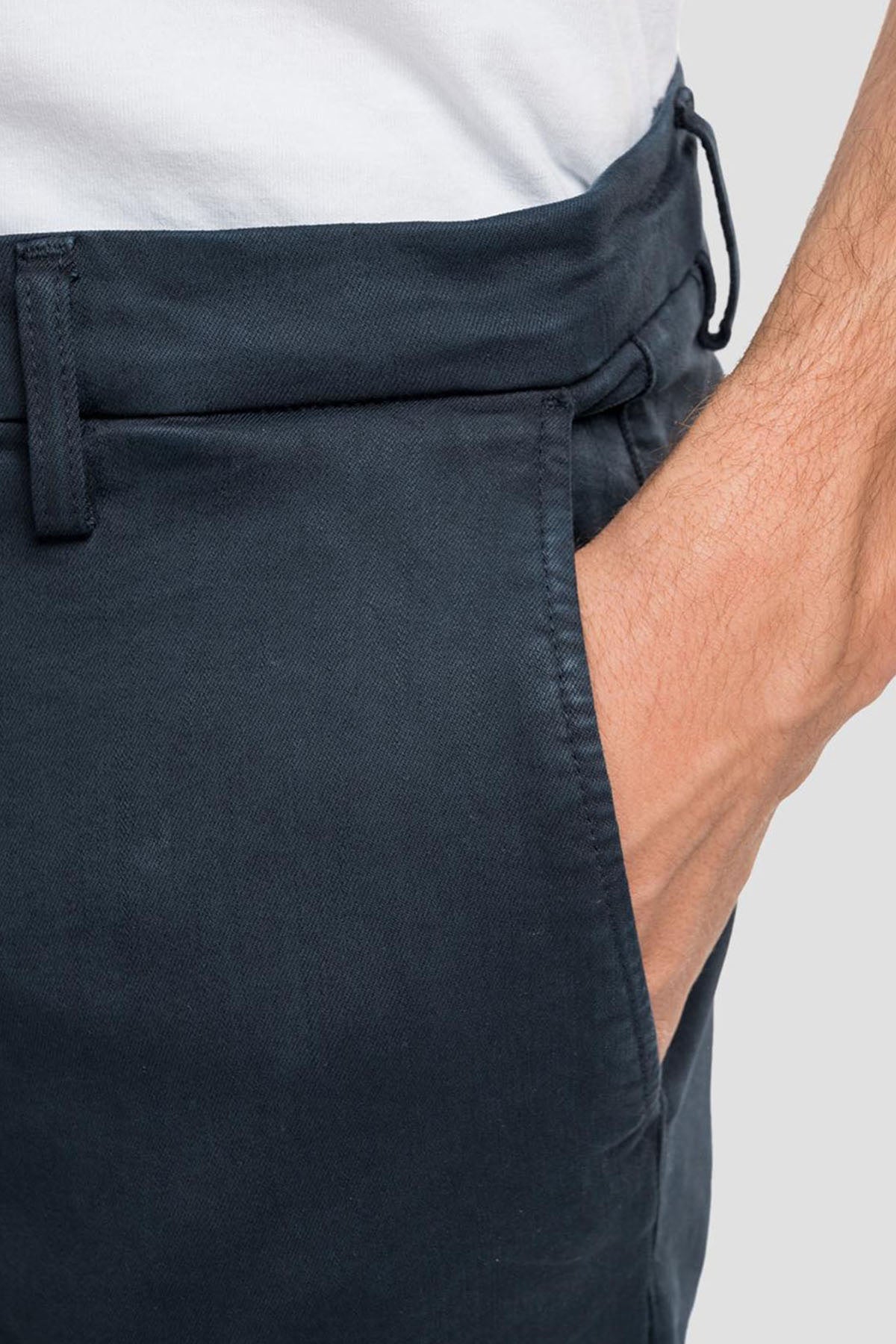 Replay Benni Regular Fit Hyperflex Extra Light Chino Pantolon-Libas Trendy Fashion Store
