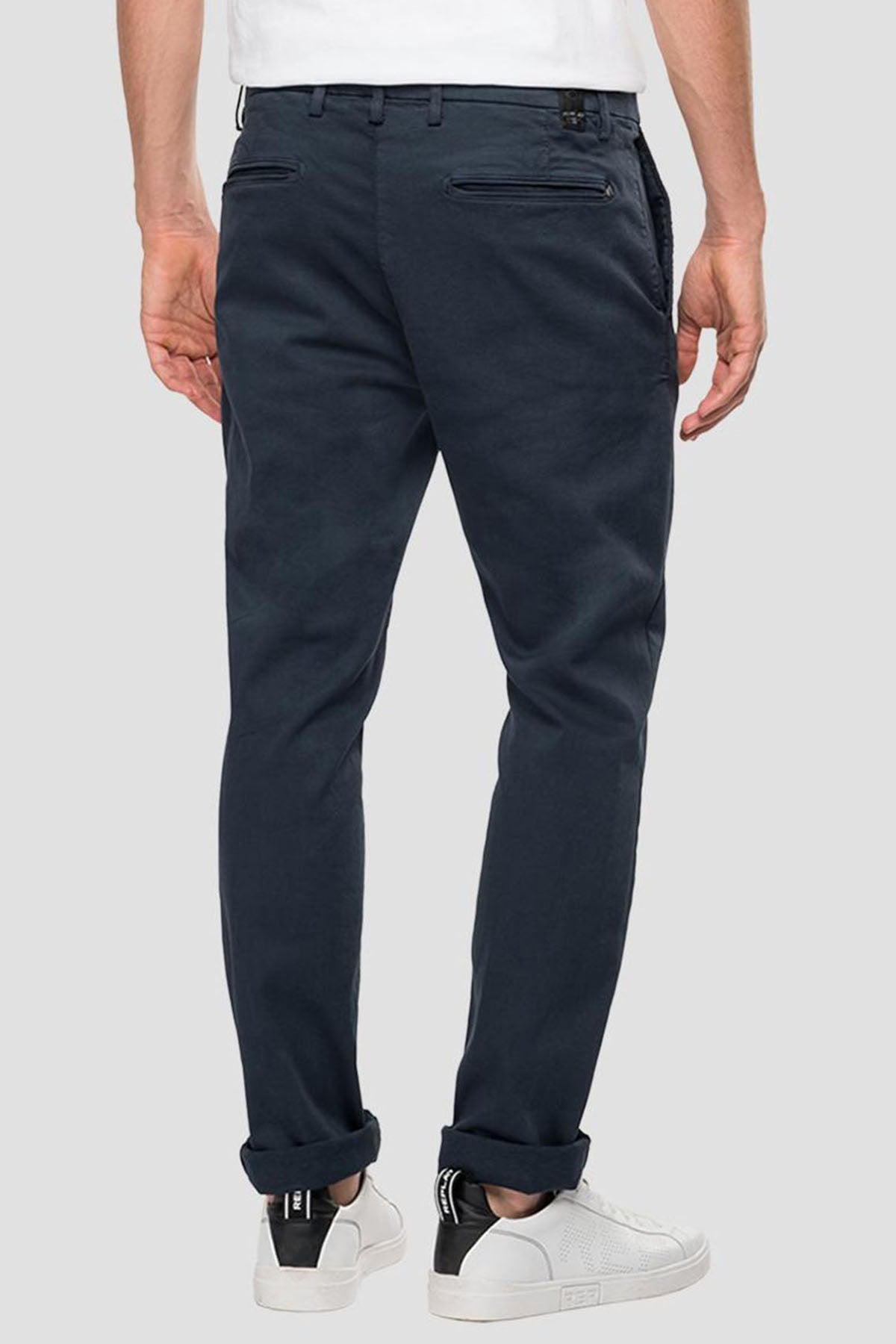Replay Benni Regular Fit Hyperflex Extra Light Chino Pantolon-Libas Trendy Fashion Store