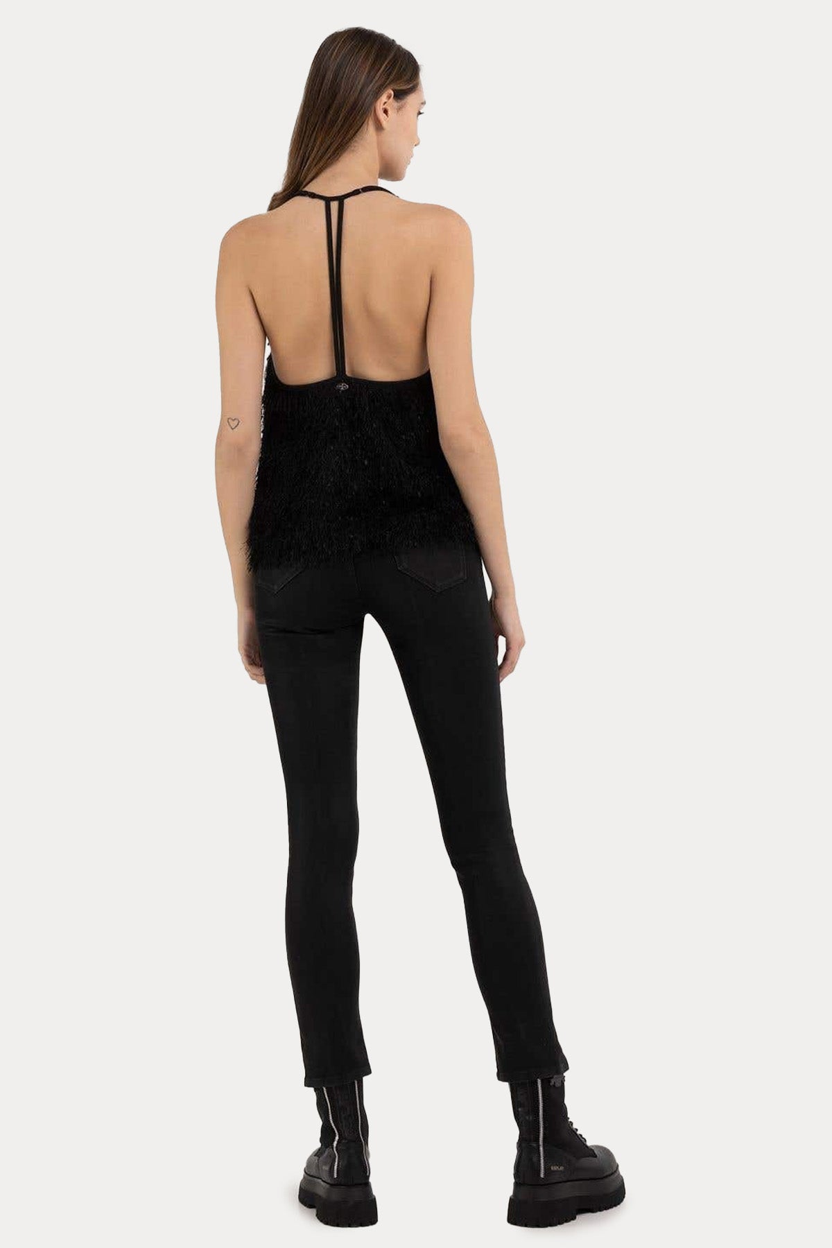 Replay Sırt Dekolteli Püsküllü Bluz-Libas Trendy Fashion Store