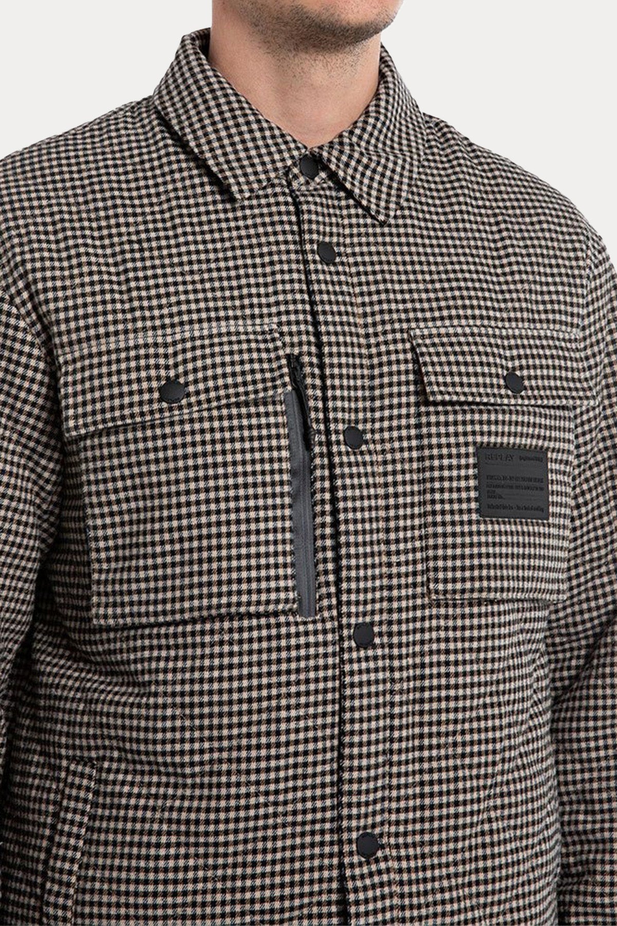 Replay Pötikareli Puffer Gömlek Ceket-Libas Trendy Fashion Store