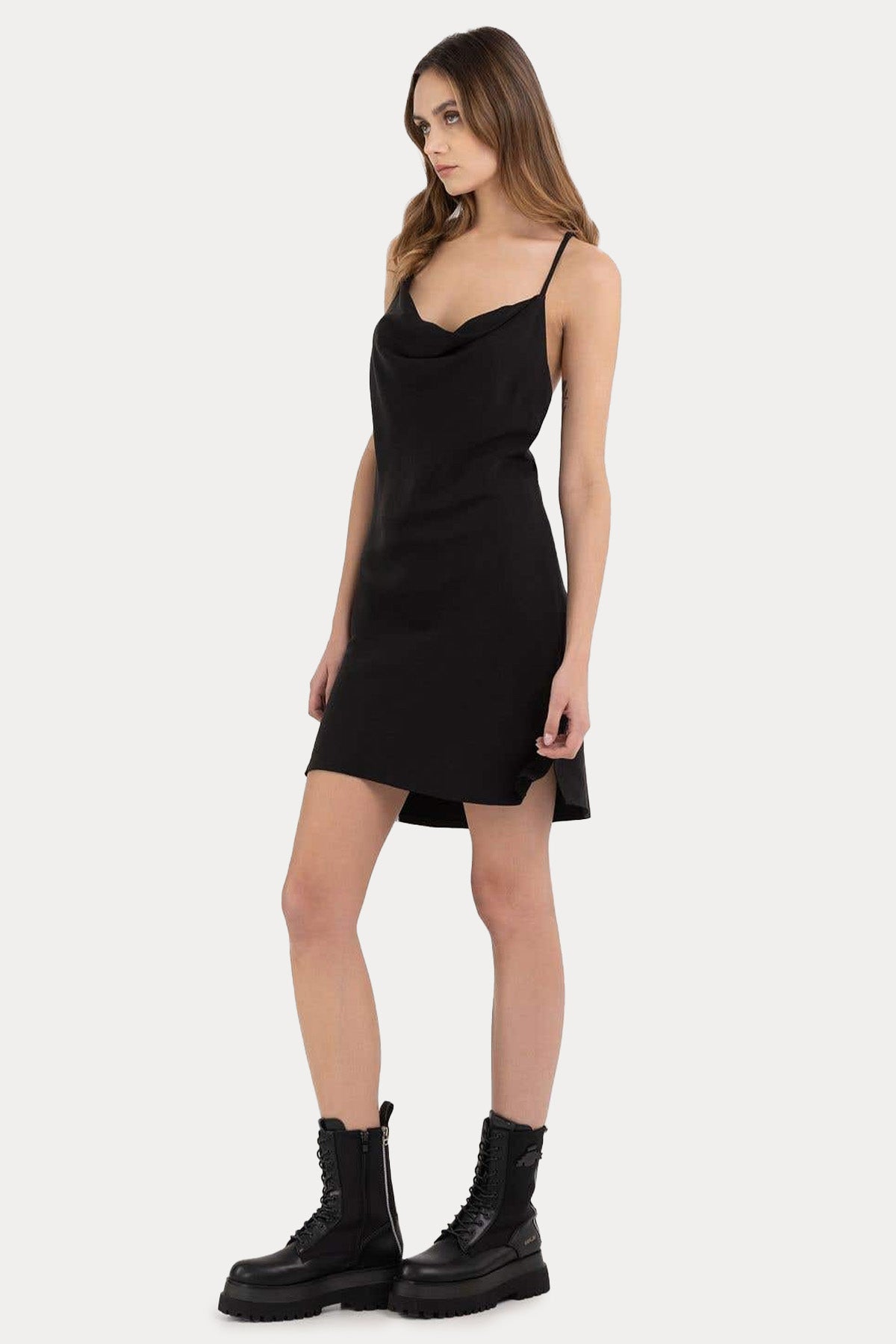 Replay Sırt Dekolteli Mini Elbise-Libas Trendy Fashion Store