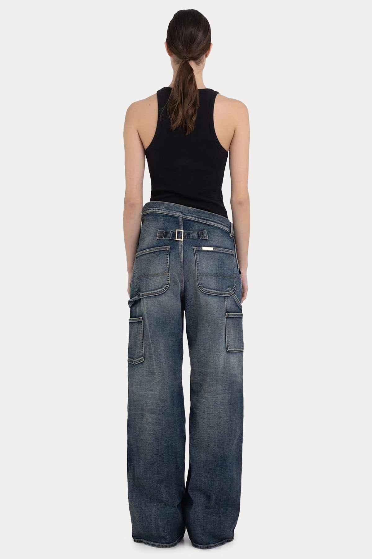 Replay Geniş Kesim Beli Katlı Jeans-Libas Trendy Fashion Store