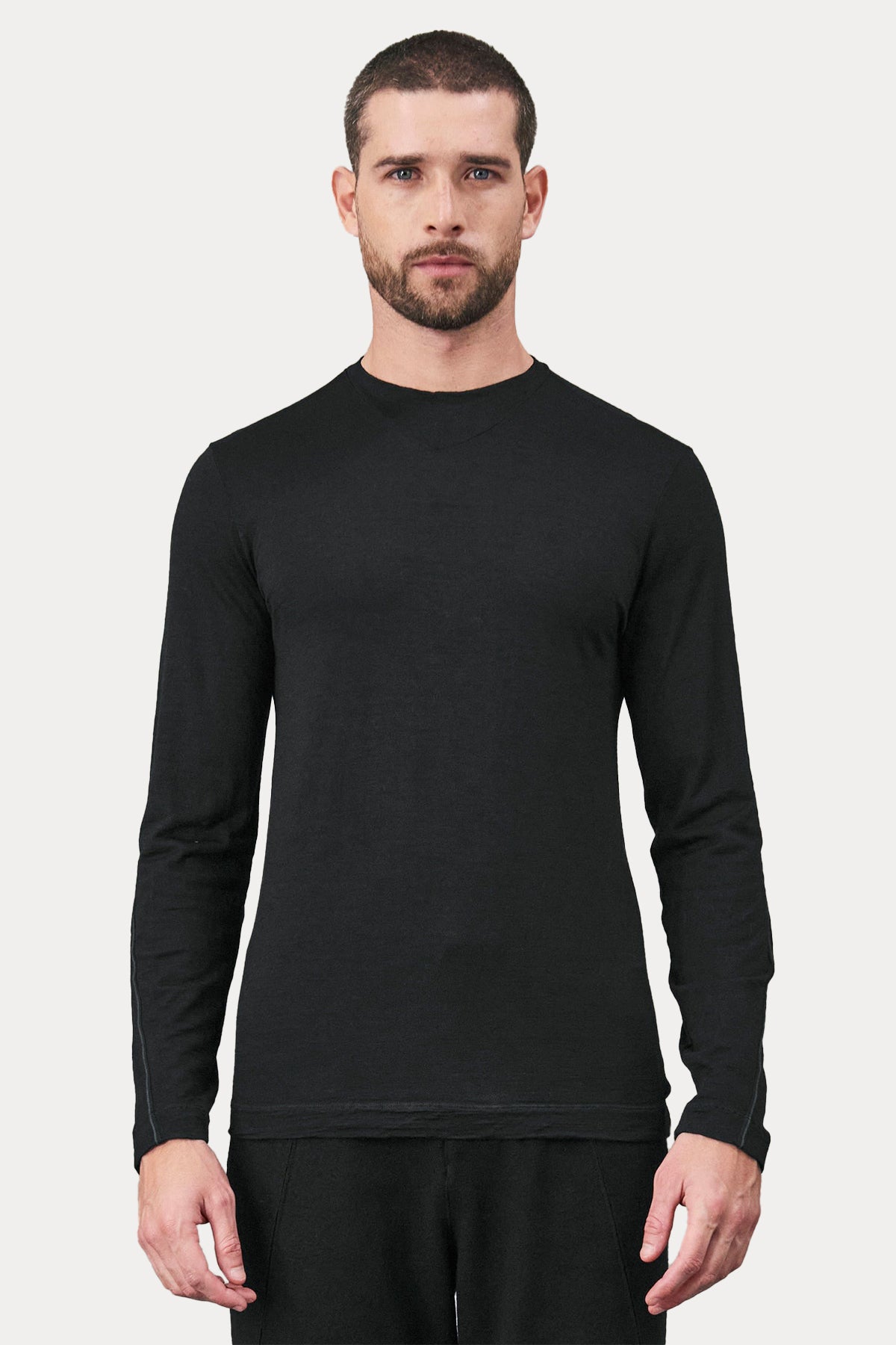 Transit Yuvarlak Yaka Uzun Kollu T-shirt-Libas Trendy Fashion Store