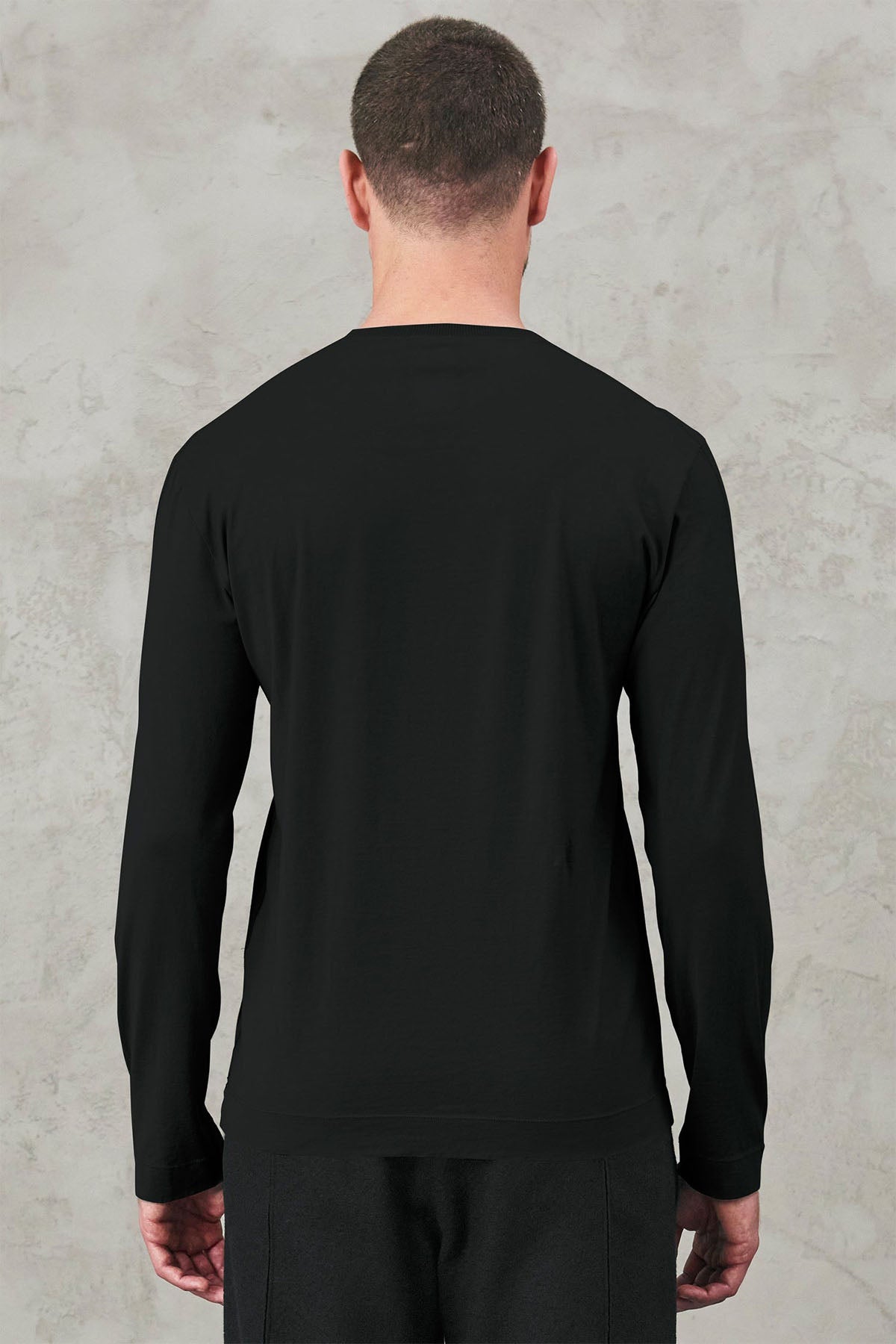 Transit Yuvarlak Yaka Uzun Kollu T-shirt-Libas Trendy Fashion Store