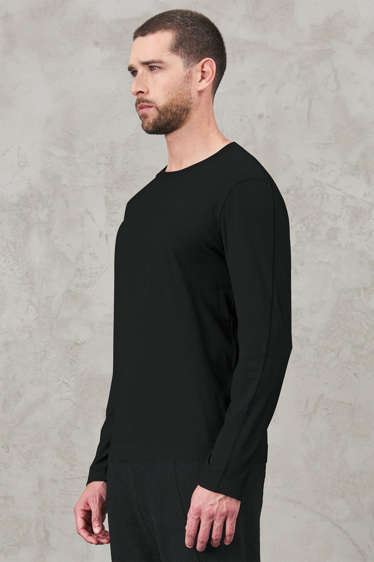 Transit Yuvarlak Yaka Uzun Kollu T-shirt-Libas Trendy Fashion Store