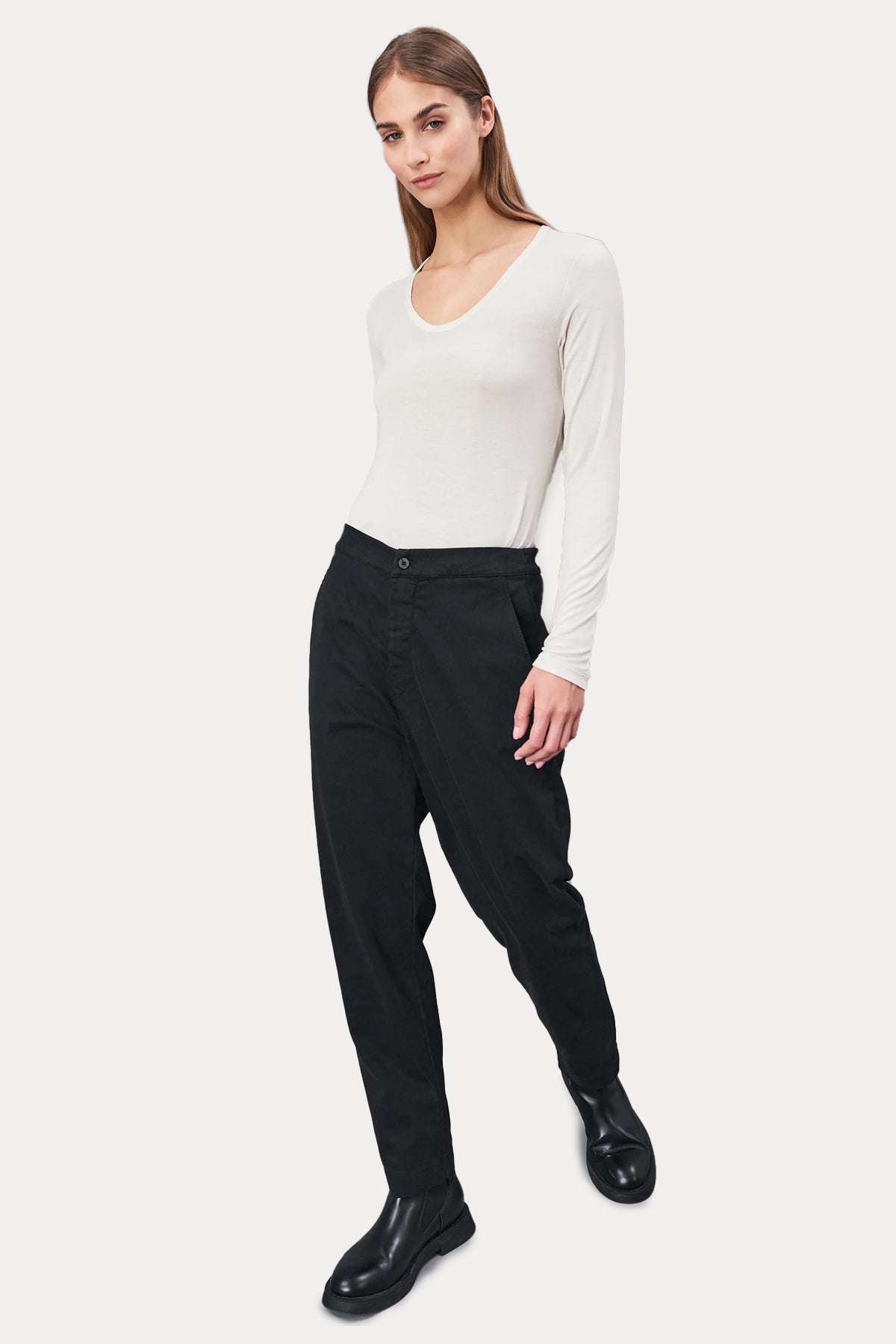 Transit Slim Fit Yandan Cepli Yüksek Bel Streç Pantolon-Libas Trendy Fashion Store