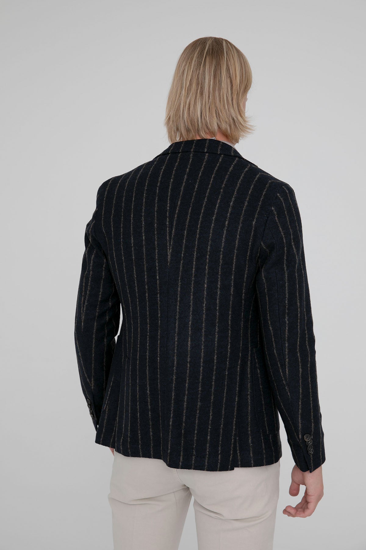 Manuel Ritz Çizgili Yün Blazer Ceket-Libas Trendy Fashion Store