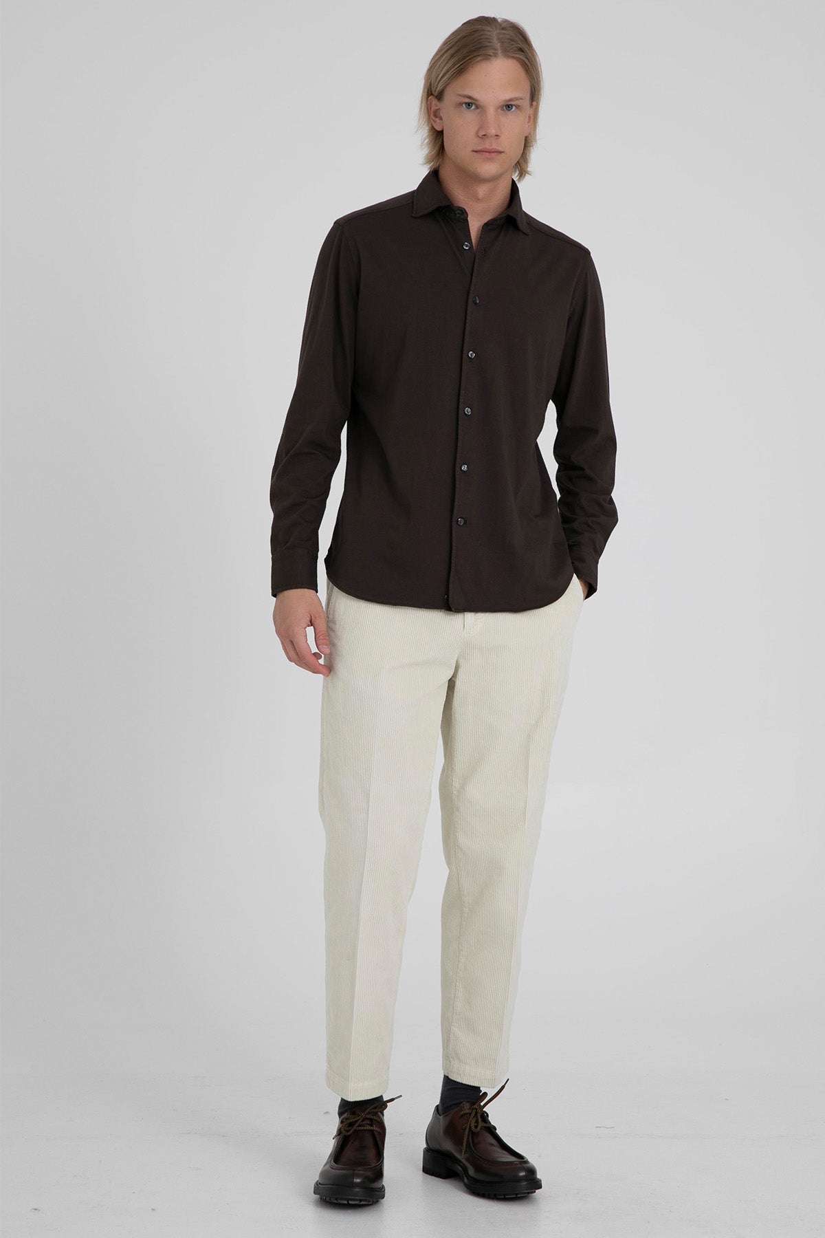 Manuel Ritz Slim Fit Yandan Cepli Fitilli Kadife Pantolon-Libas Trendy Fashion Store
