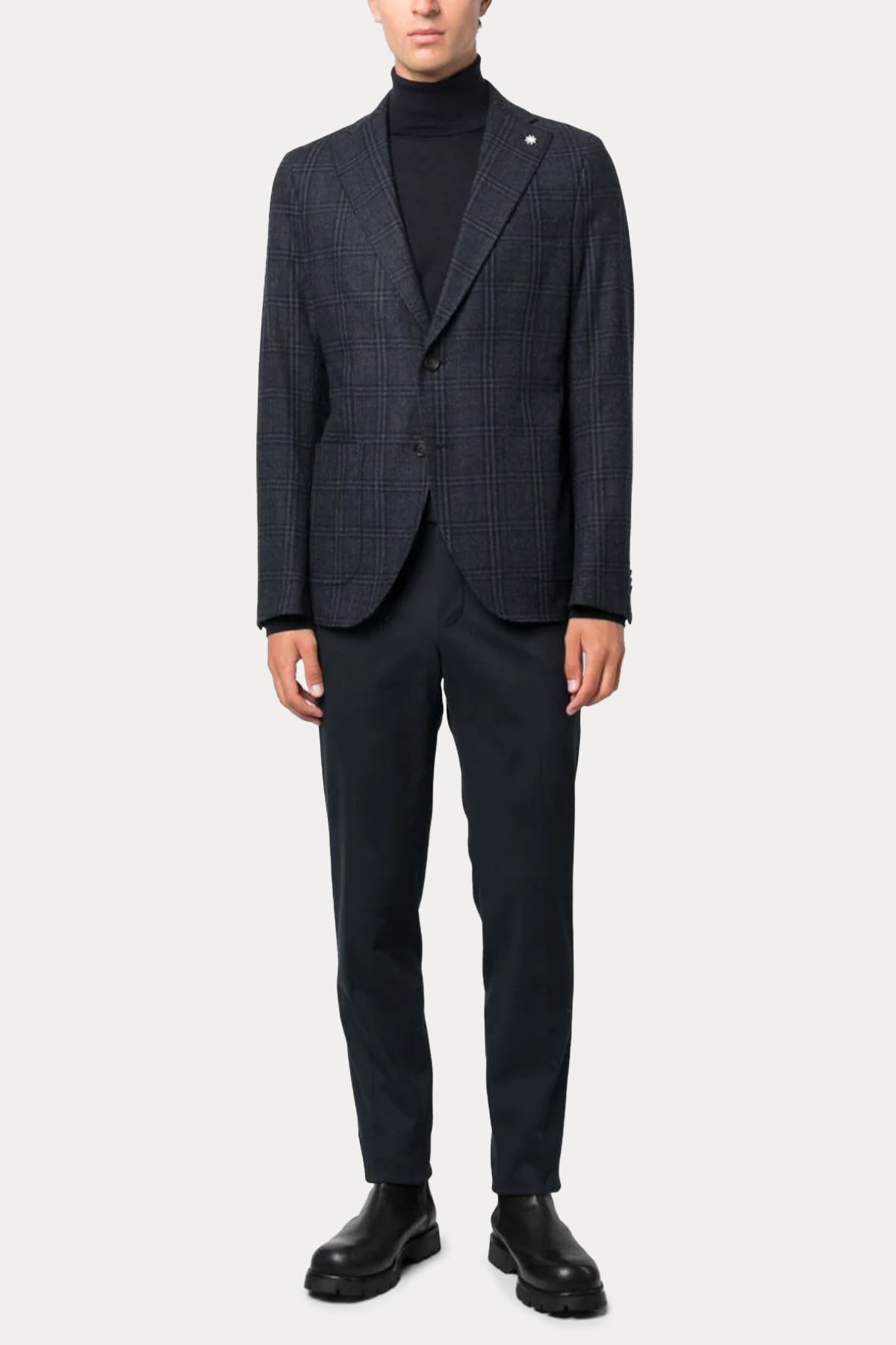 Manuel Ritz Ekoseli Yün Ceket-Libas Trendy Fashion Store