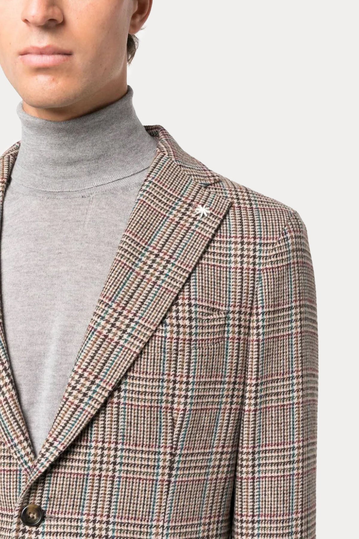 Manuel Ritz Ekoseli Yün Ceket-Libas Trendy Fashion Store