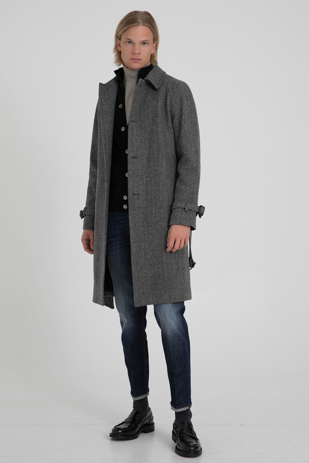 Manuel Ritz Kuşaklı Yün Kaban-Libas Trendy Fashion Store