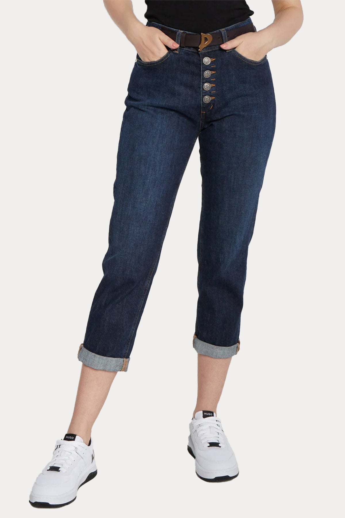 Dondup Koons Loose Fit Yüksek Bel Jeans-Libas Trendy Fashion Store