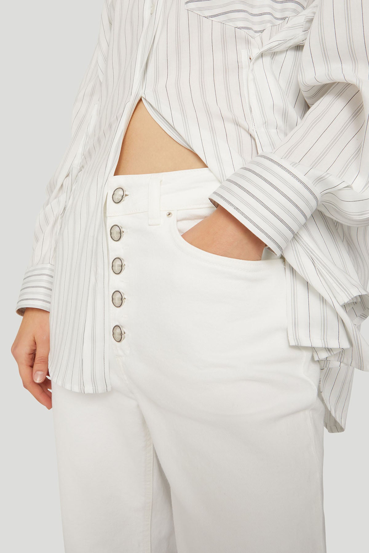 Dondup Koons Loose Fit Yüksek Bel Jeans-Libas Trendy Fashion Store