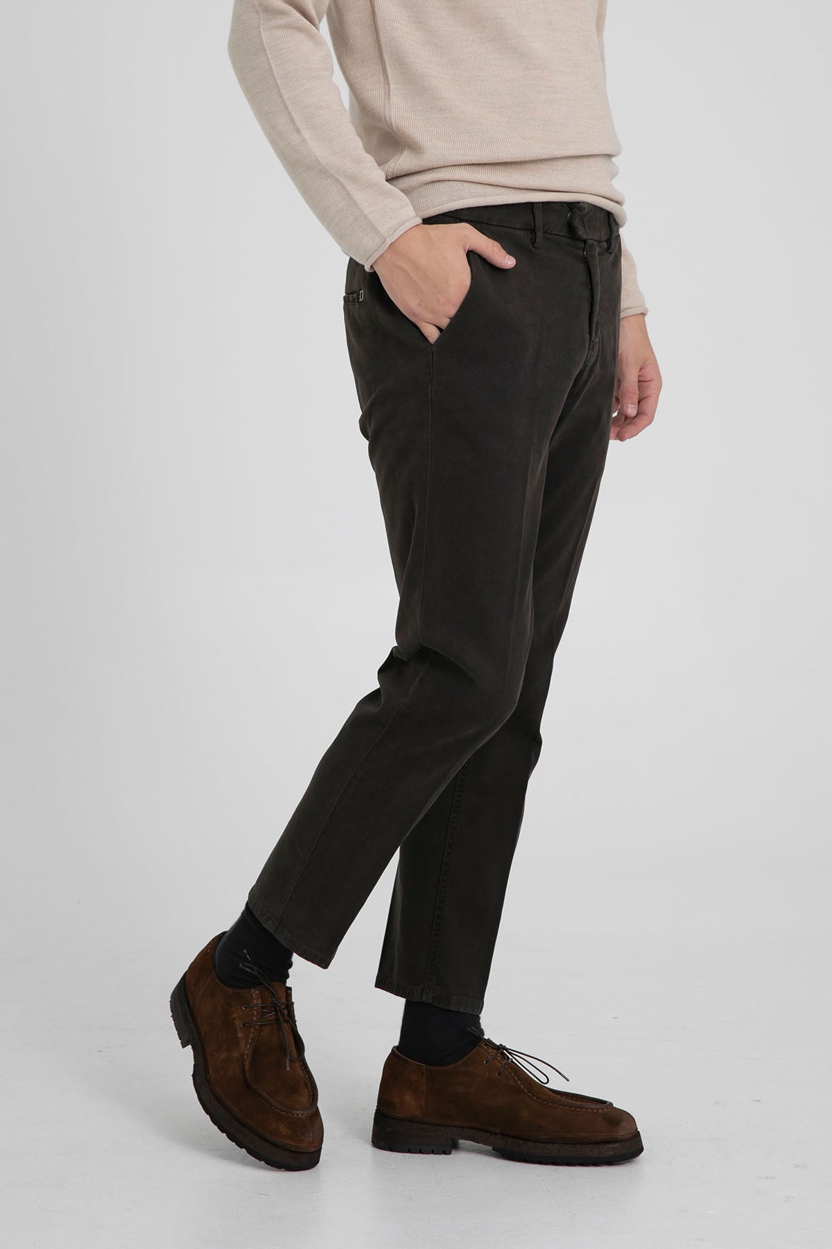 Dondup Slim Fit Yandan Cepli Slim Fit Pantolon-Libas Trendy Fashion Store