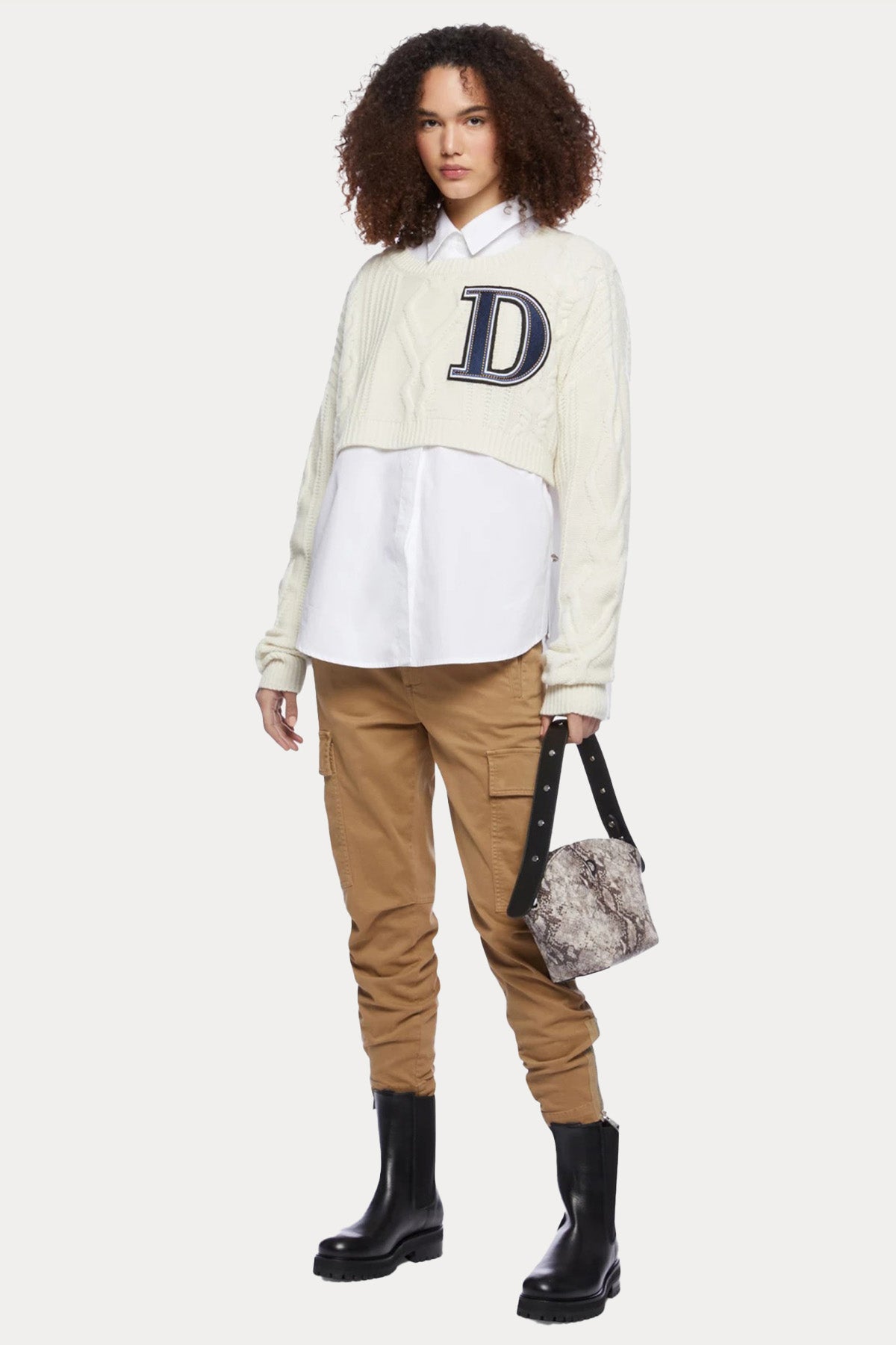 Dondup Regular Fit Paçası Fermuarlı Kargo Pantolon-Libas Trendy Fashion Store