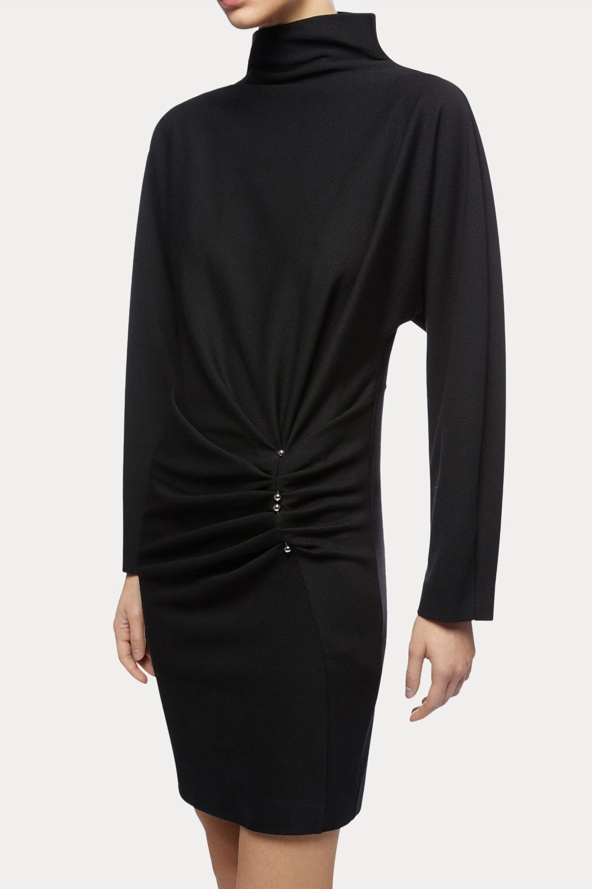 Dondup Dik Yaka Kruvaze Mini Elbise-Libas Trendy Fashion Store