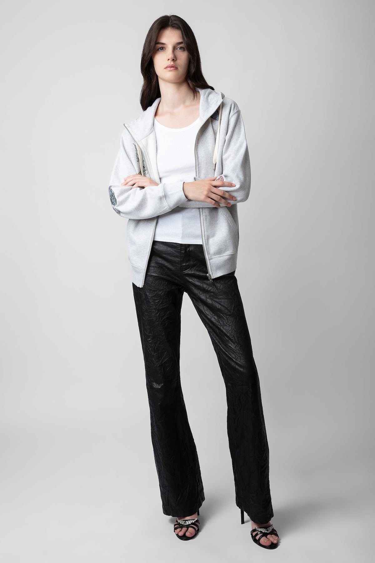 Zadig & Voltaire Logolu Kapüşonlu Sweatshirt Ceket-Libas Trendy Fashion Store