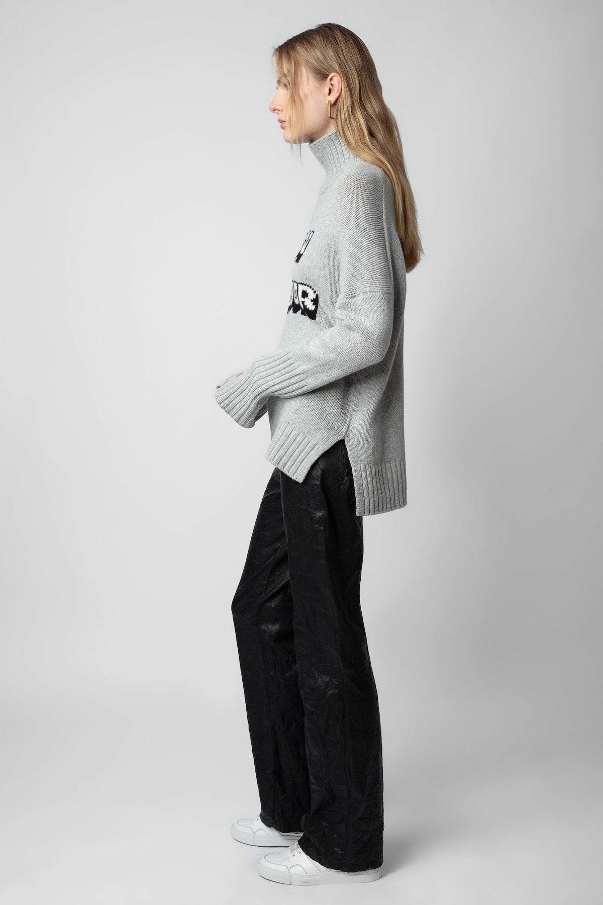 Zadig & Voltaire Balıkçı Yaka Logolu Örgü Yün Triko-Libas Trendy Fashion Store