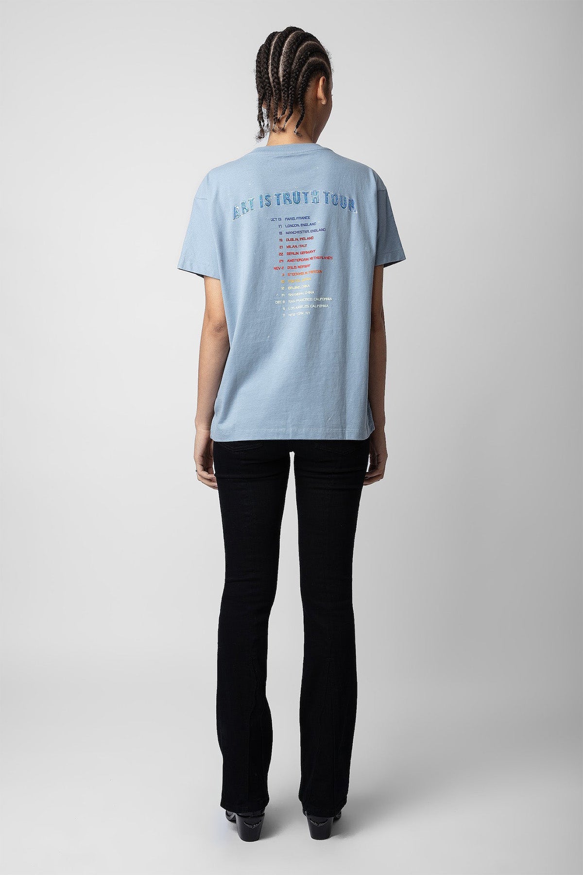 Zadig & Voltaire Yuvarlak Yaka Logolu T-shirt-Libas Trendy Fashion Store