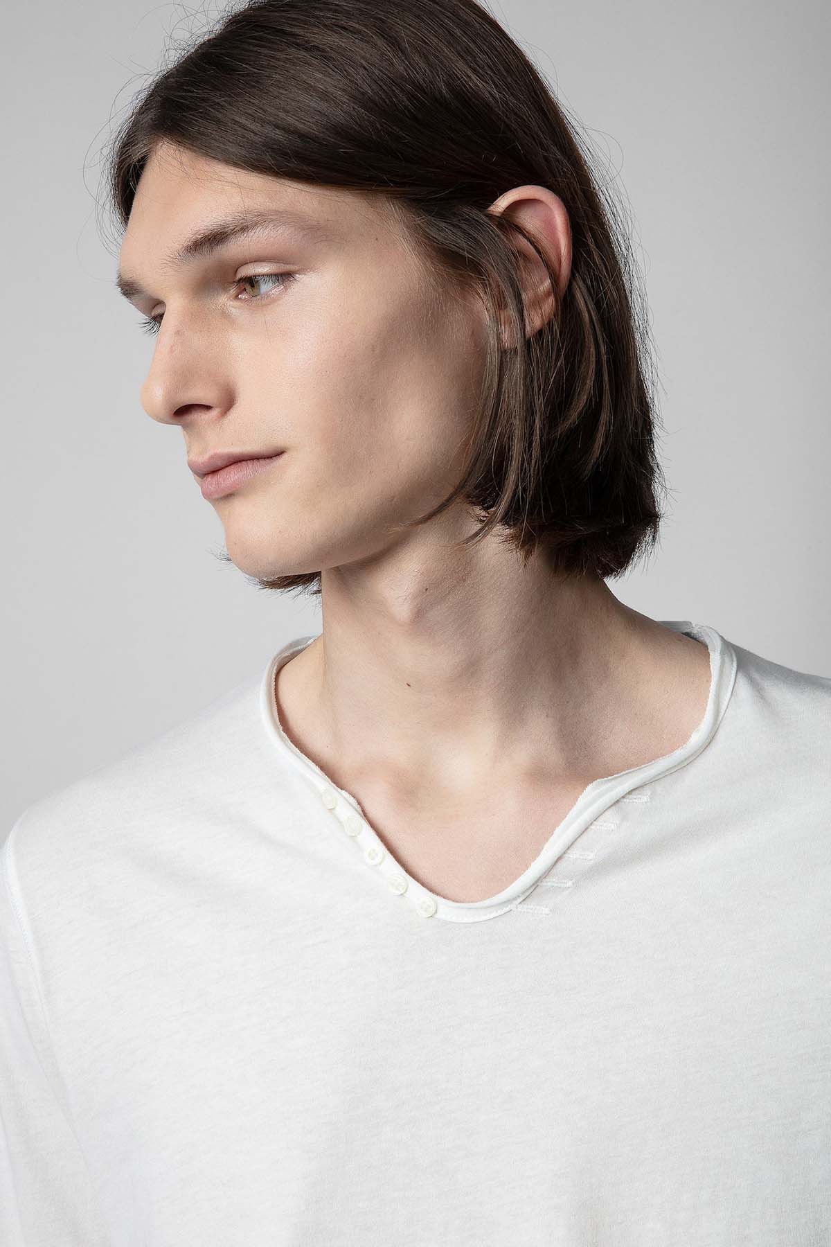 Zadig & Voltaire Yuvarlak Yaka Uzun Kollu T-shirt-Libas Trendy Fashion Store