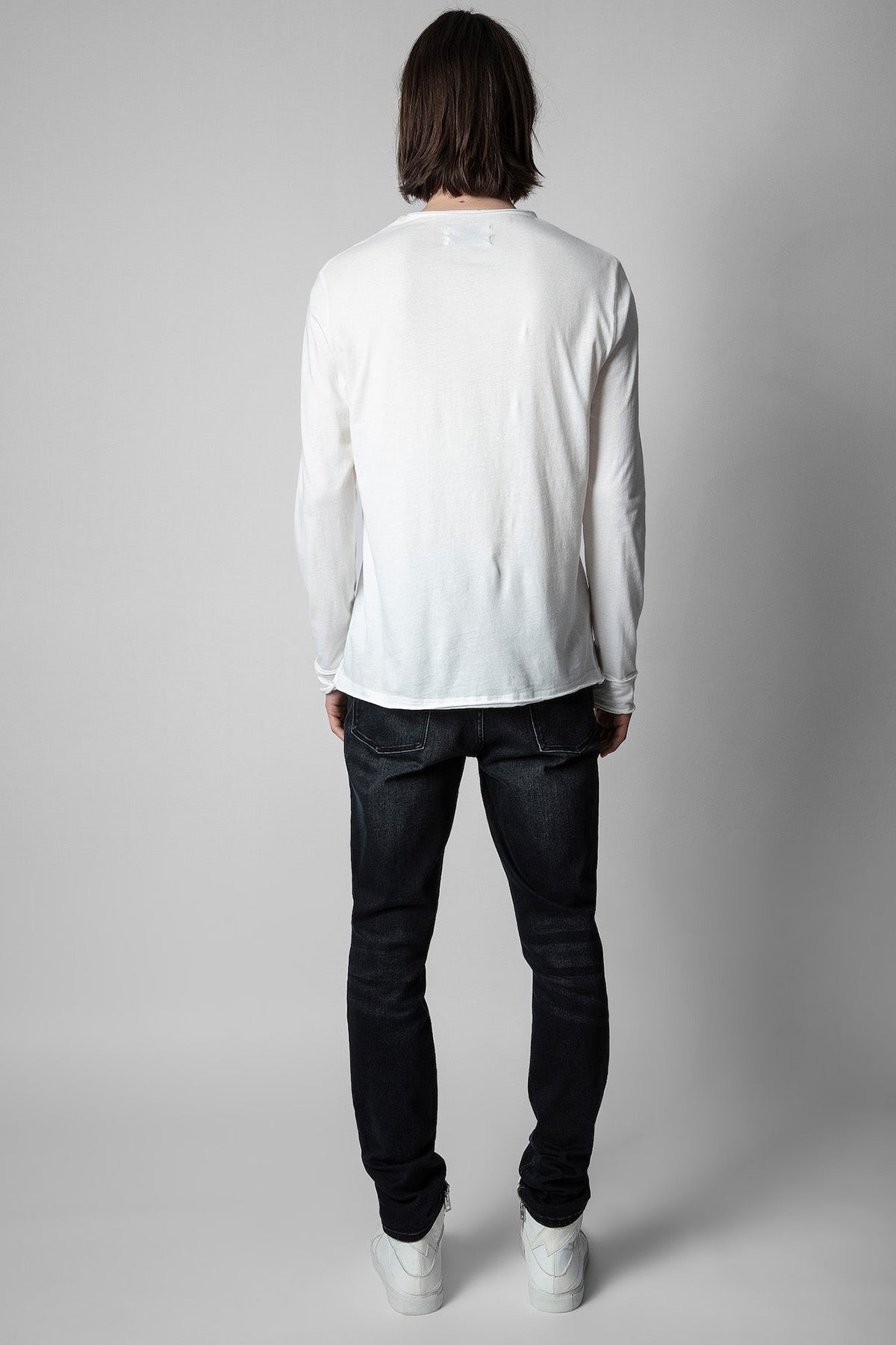 Zadig & Voltaire Yuvarlak Yaka Uzun Kollu T-shirt-Libas Trendy Fashion Store