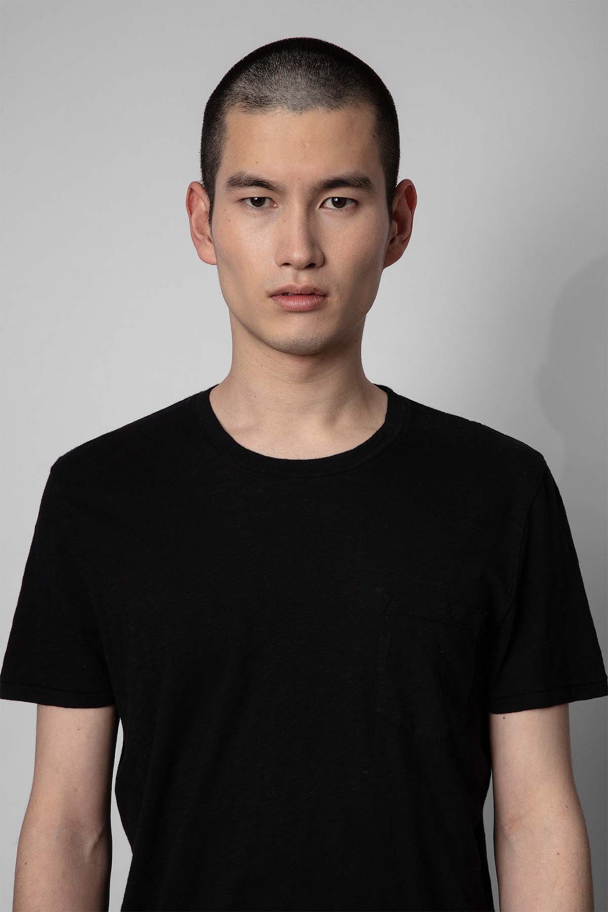 Zadig & Voltaire Yuvarlak Yaka Kuru Kafalı T-shirt-Libas Trendy Fashion Store