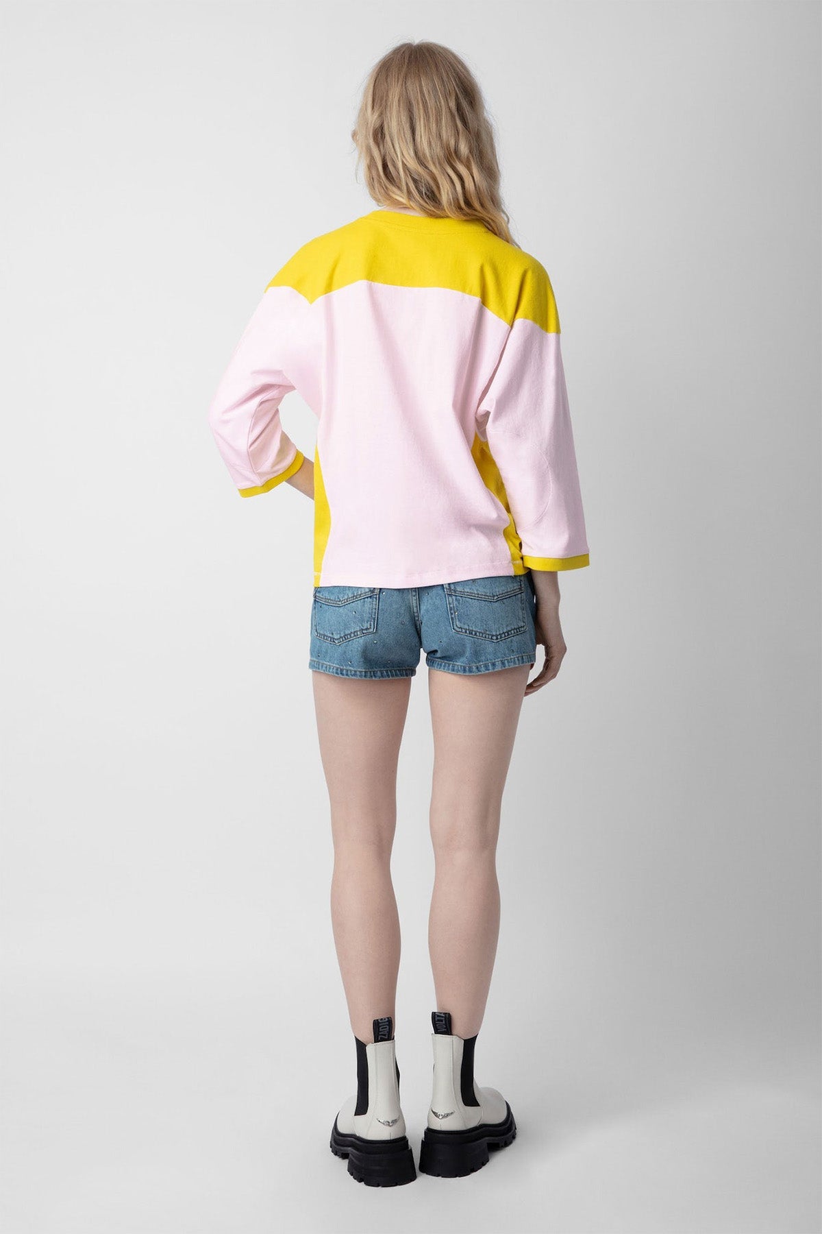 Zadig & Voltaire Yuvarlak Yaka Peace Yazılı T-shirt-Libas Trendy Fashion Store