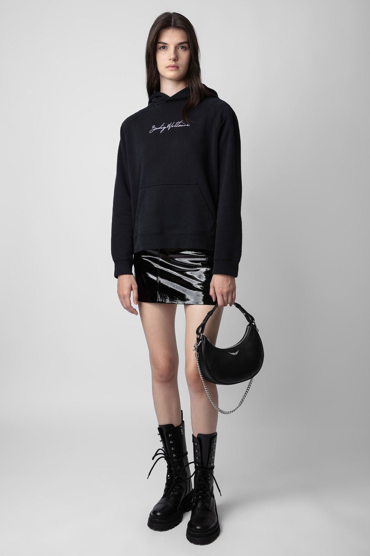 Zadig & Voltaire Logolu Kapüşonlu Sweatshirt-Libas Trendy Fashion Store