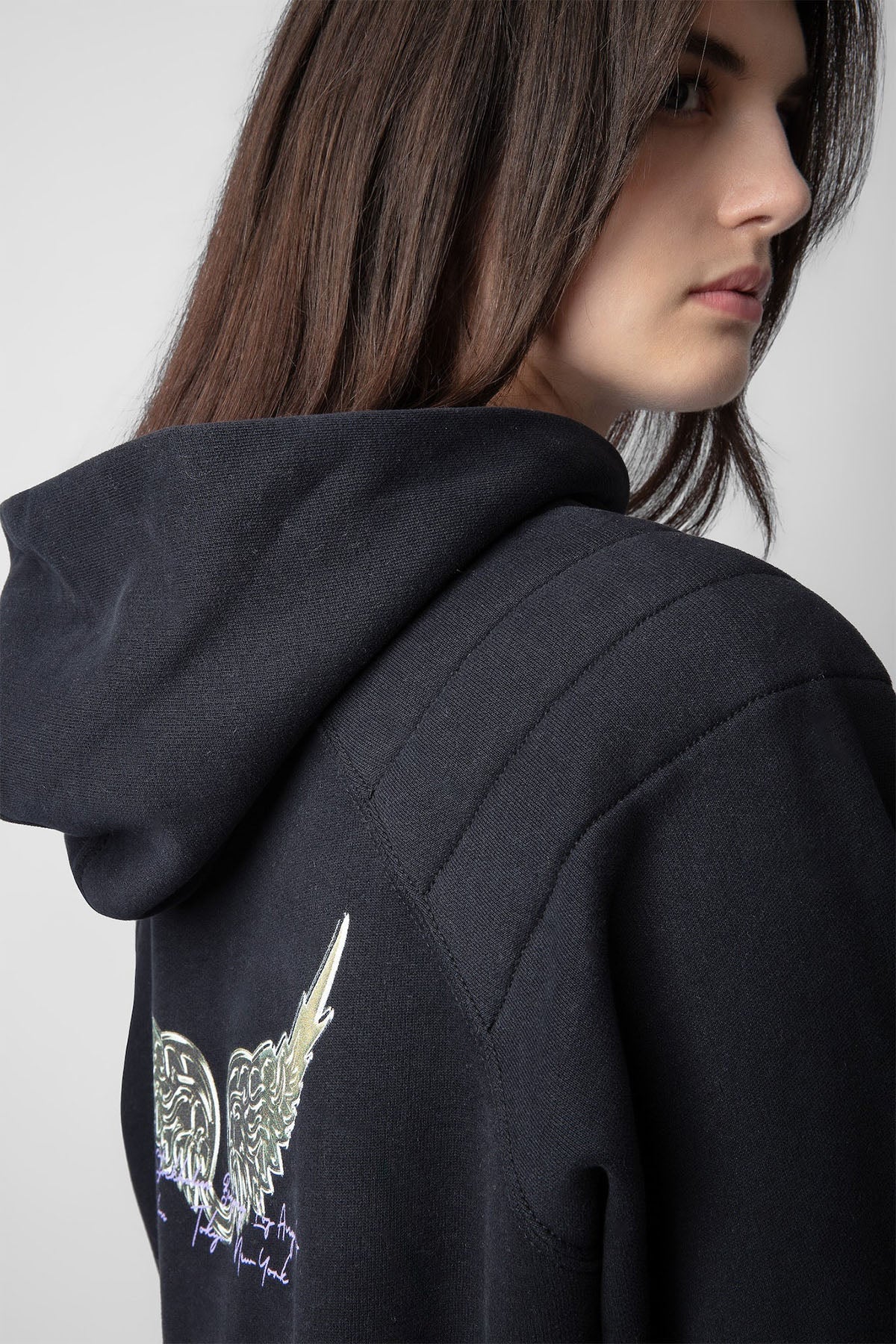Zadig & Voltaire Logolu Kapüşonlu Sweatshirt-Libas Trendy Fashion Store